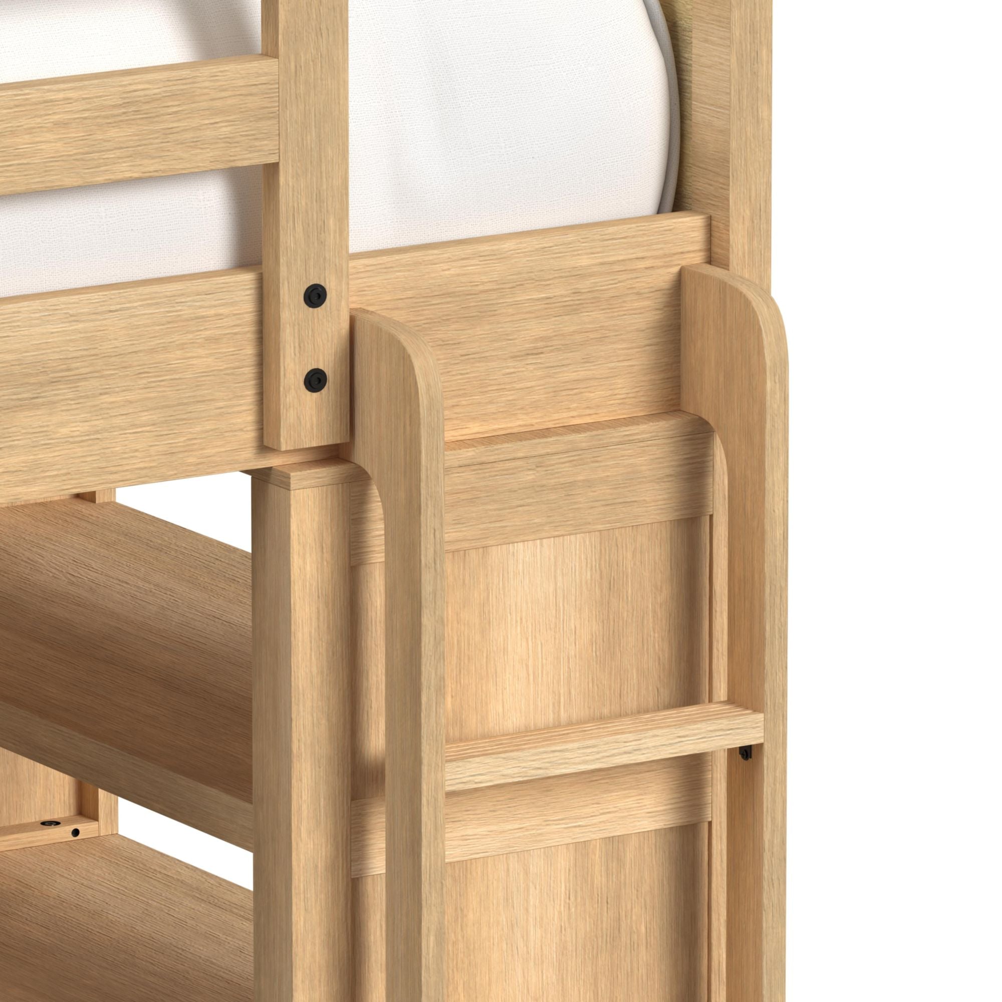 Ridgemont Loft Complete Bunk Bed in Natural