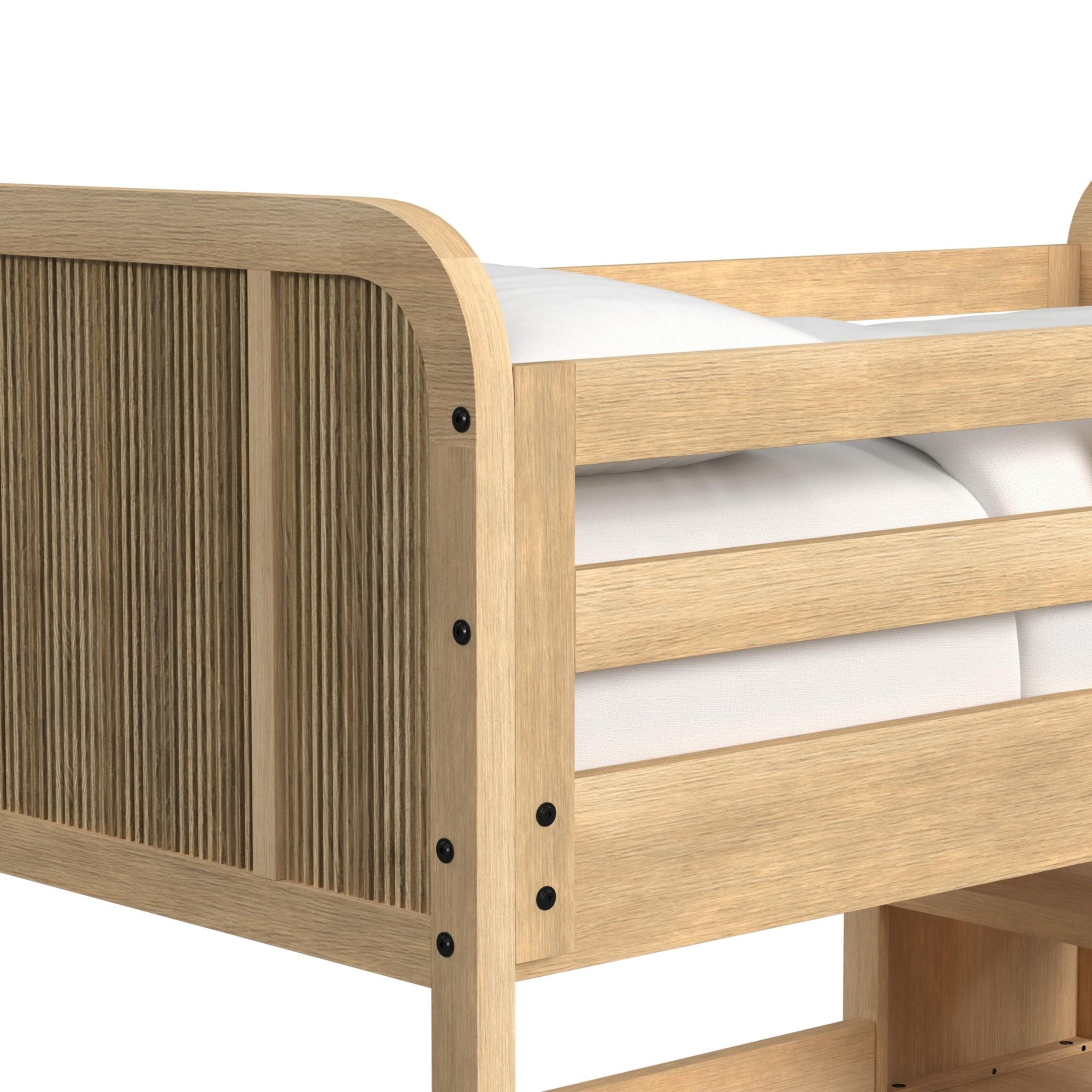 Ridgemont Loft Complete Bunk Bed in Natural