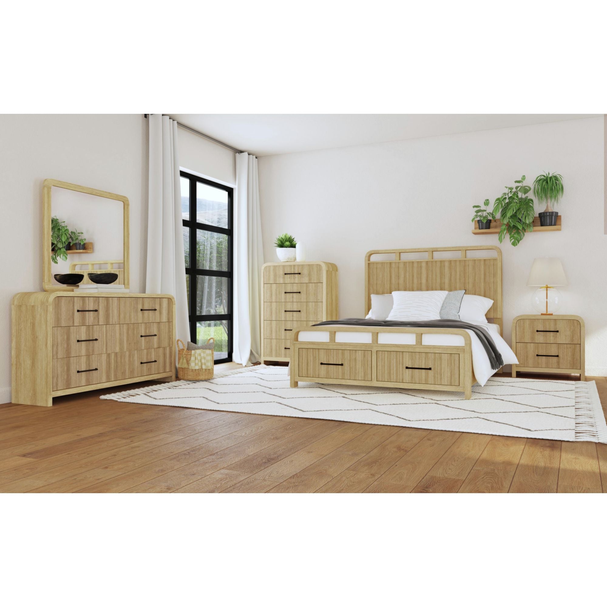 Ridgemont Full Storage Bed in Natural – SKU B-14440-6-FSB | Elements