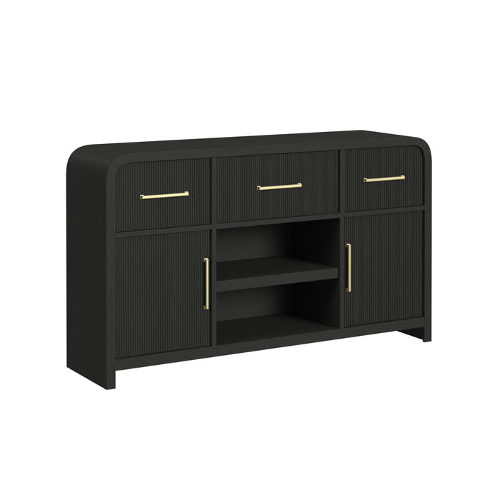 Ridgemont Server in Black with Grain