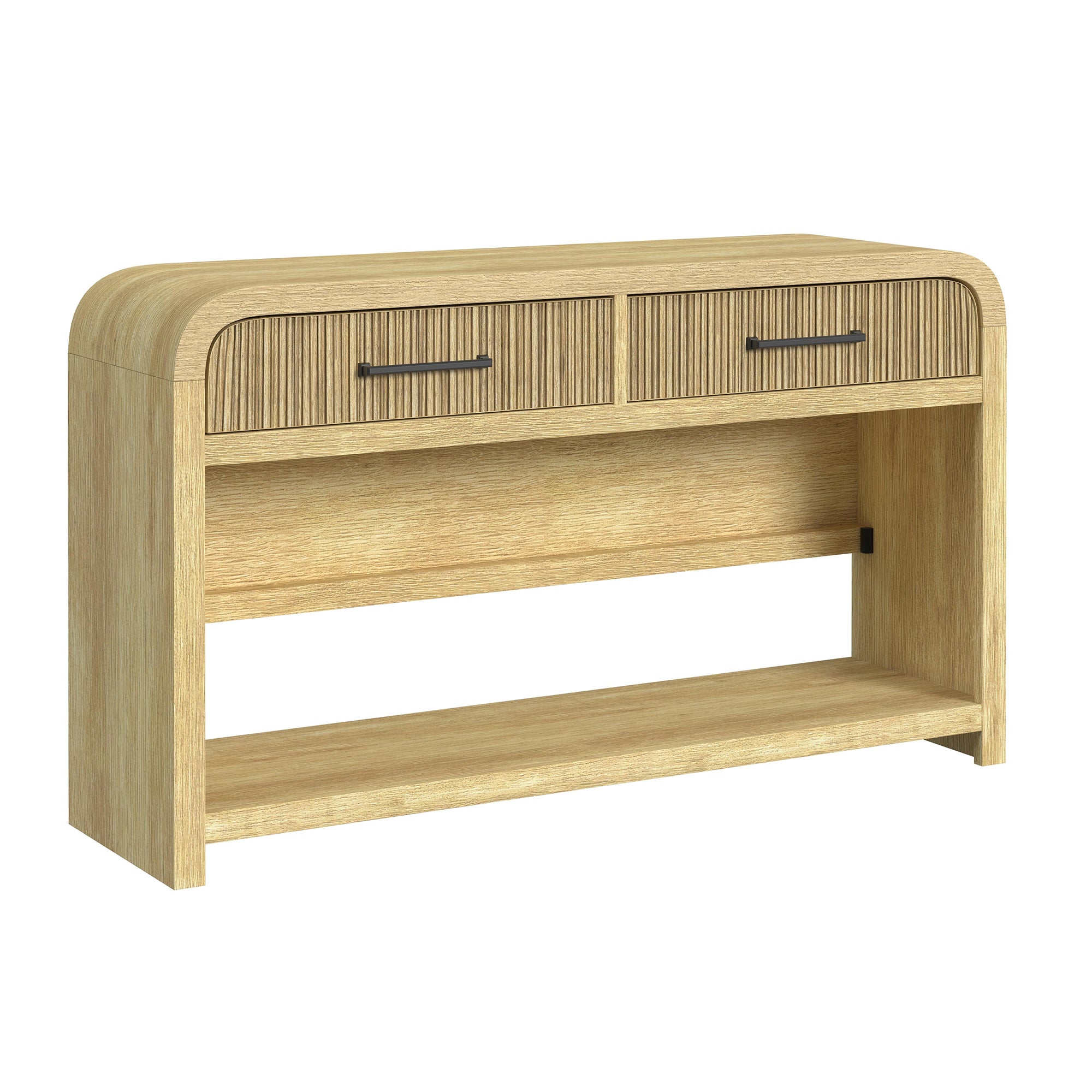 Ridgemont Sofa Table with Bottom Shelf in Natural