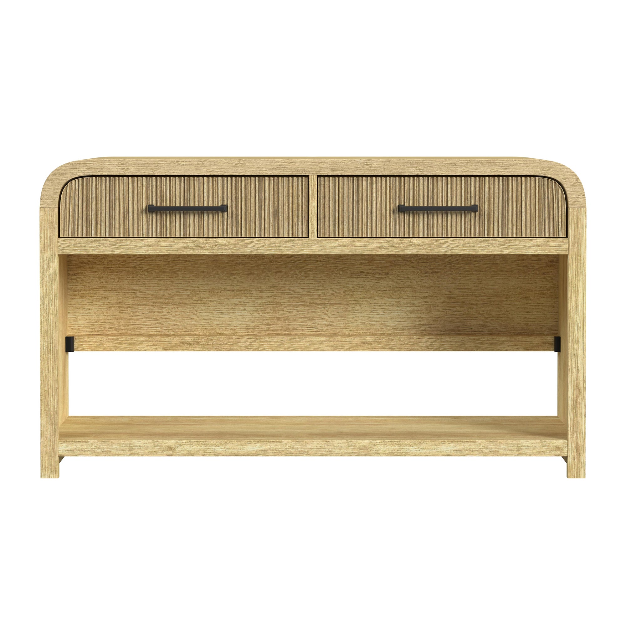Ridgemont Sofa Table with Bottom Shelf in Natural