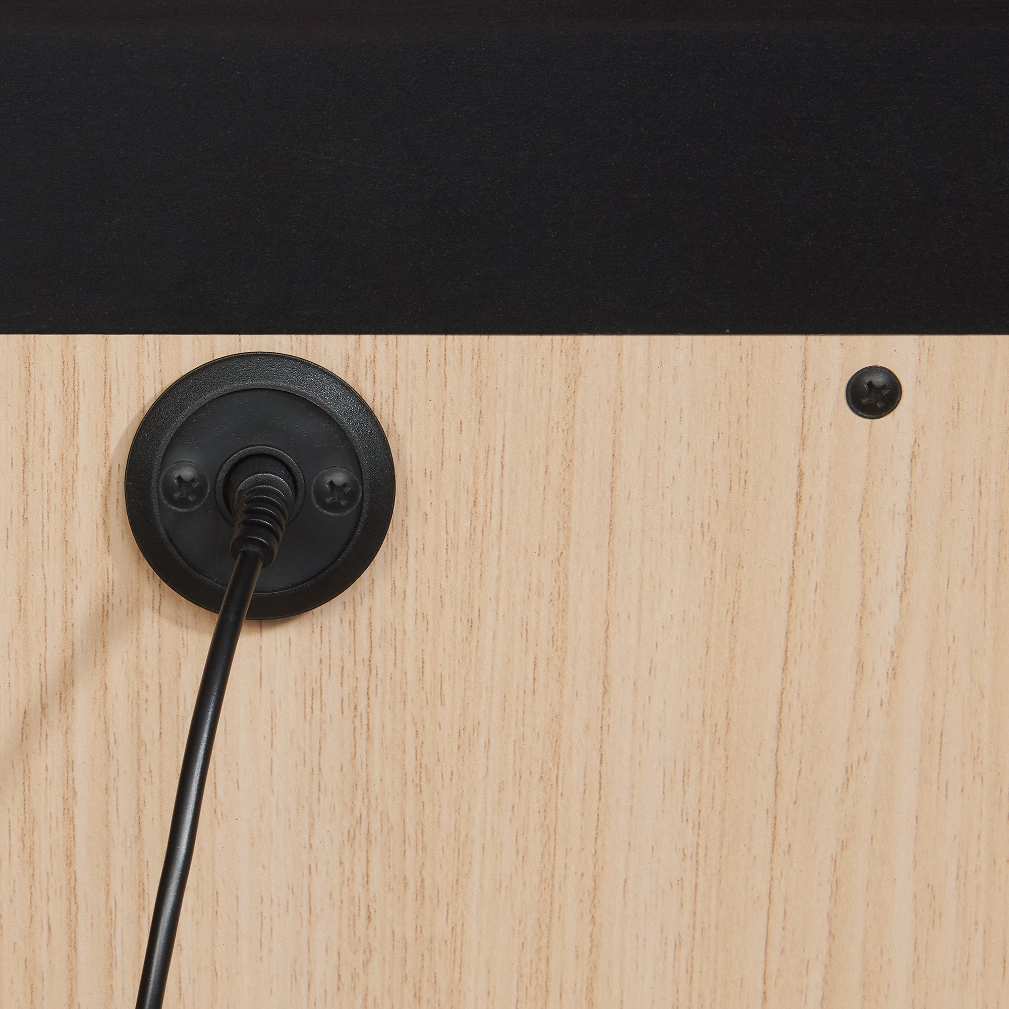 Rio Nightstand with Electronic Features in Black