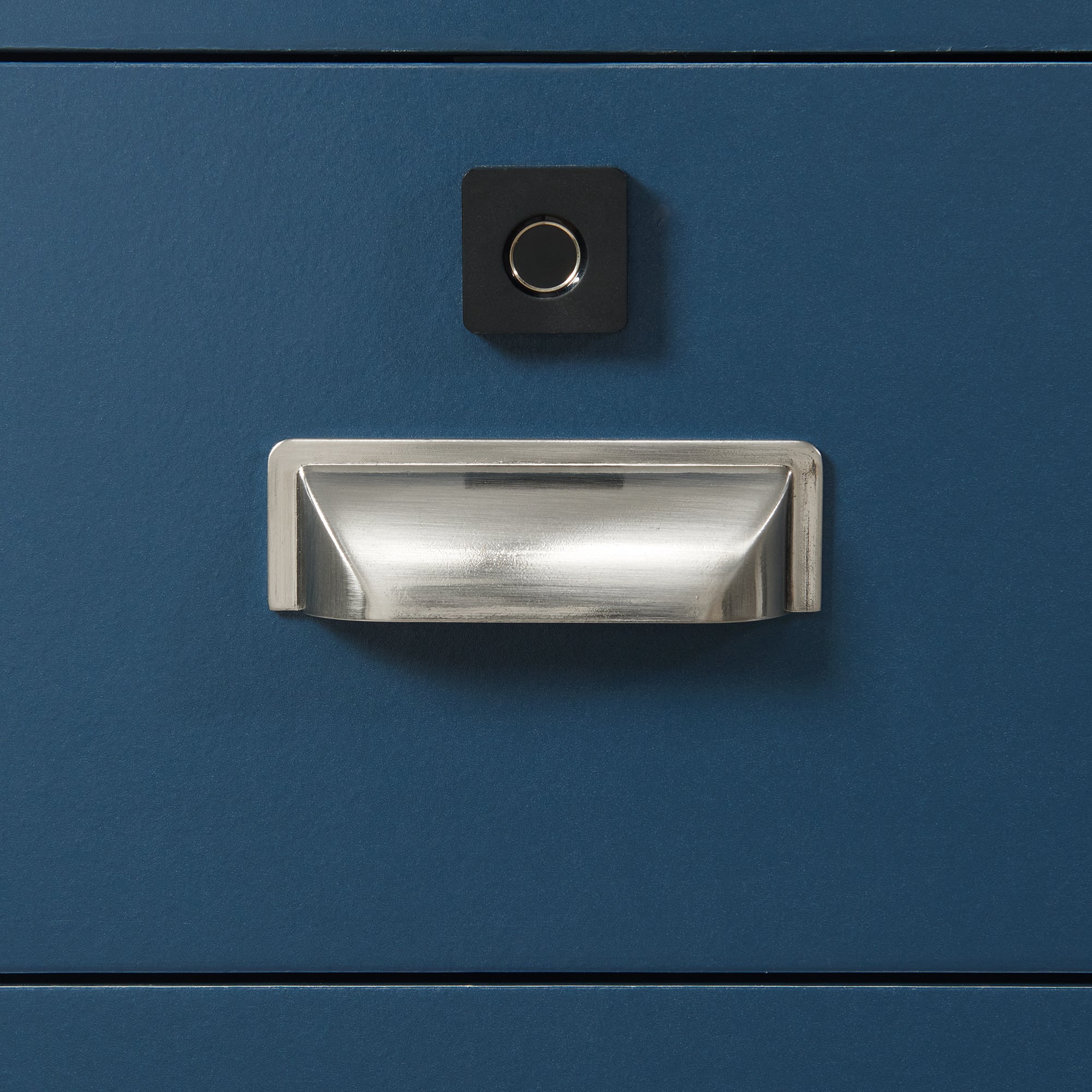 Rio Nightstand with Electronic Features in Blue