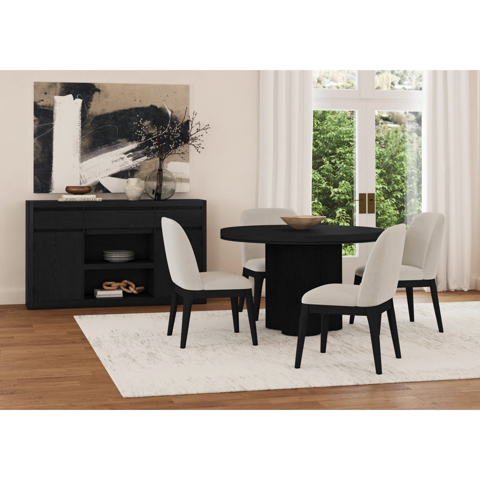 Rosalie Dining Side Chair in Black (2 Per Carton) – SKU D-16860-8-SC | Elements