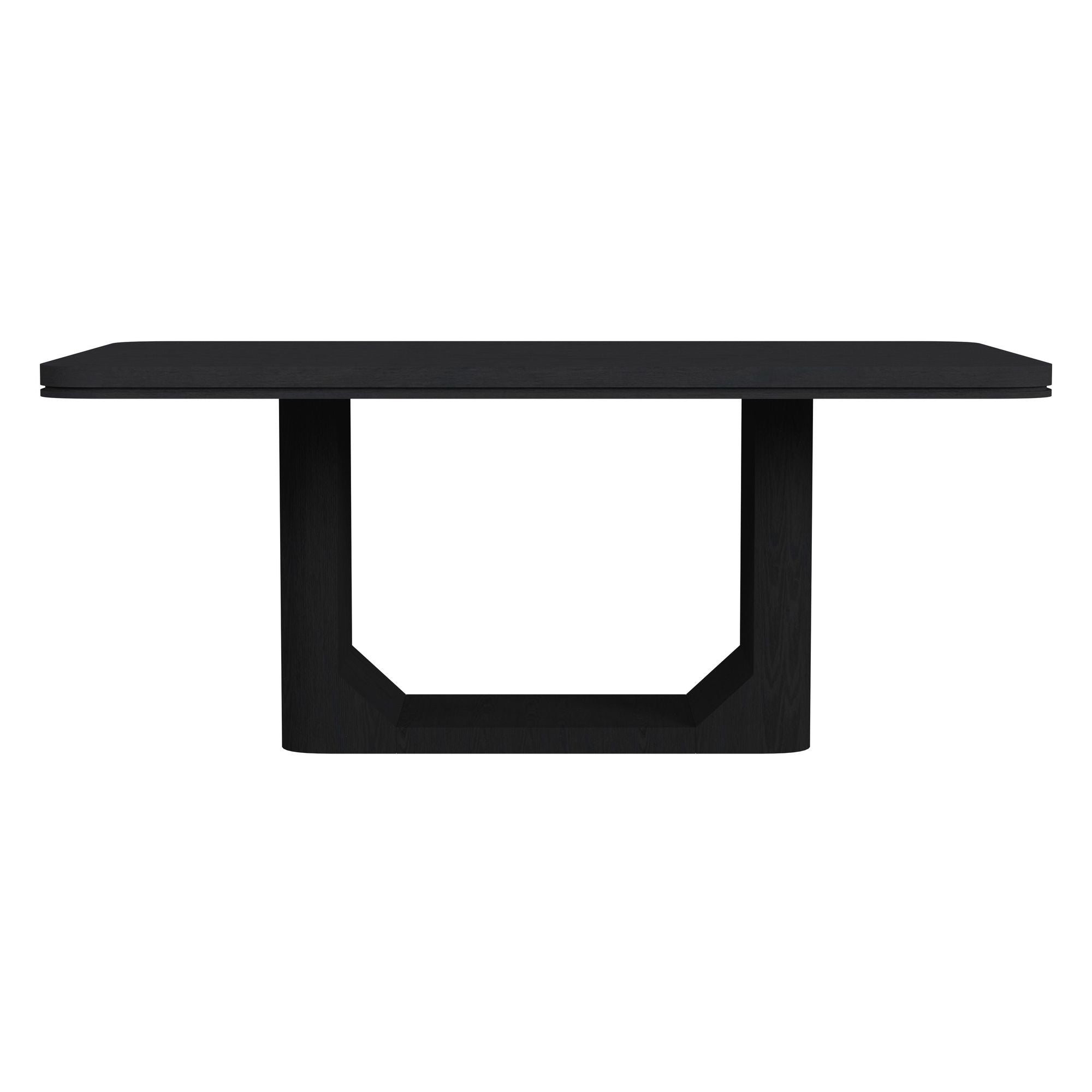 Rosalie 72" Rectangular Dining Table in Black