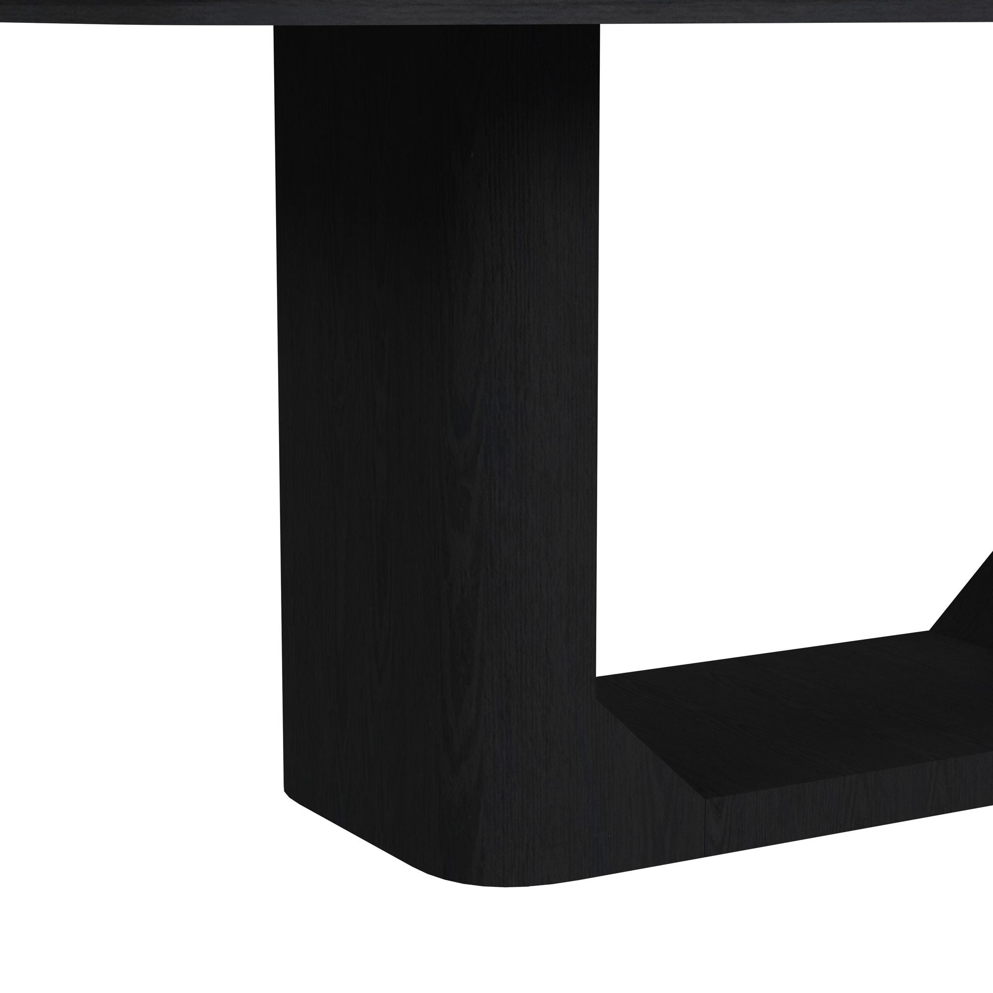Rosalie 72" Rectangular Dining Table in Black