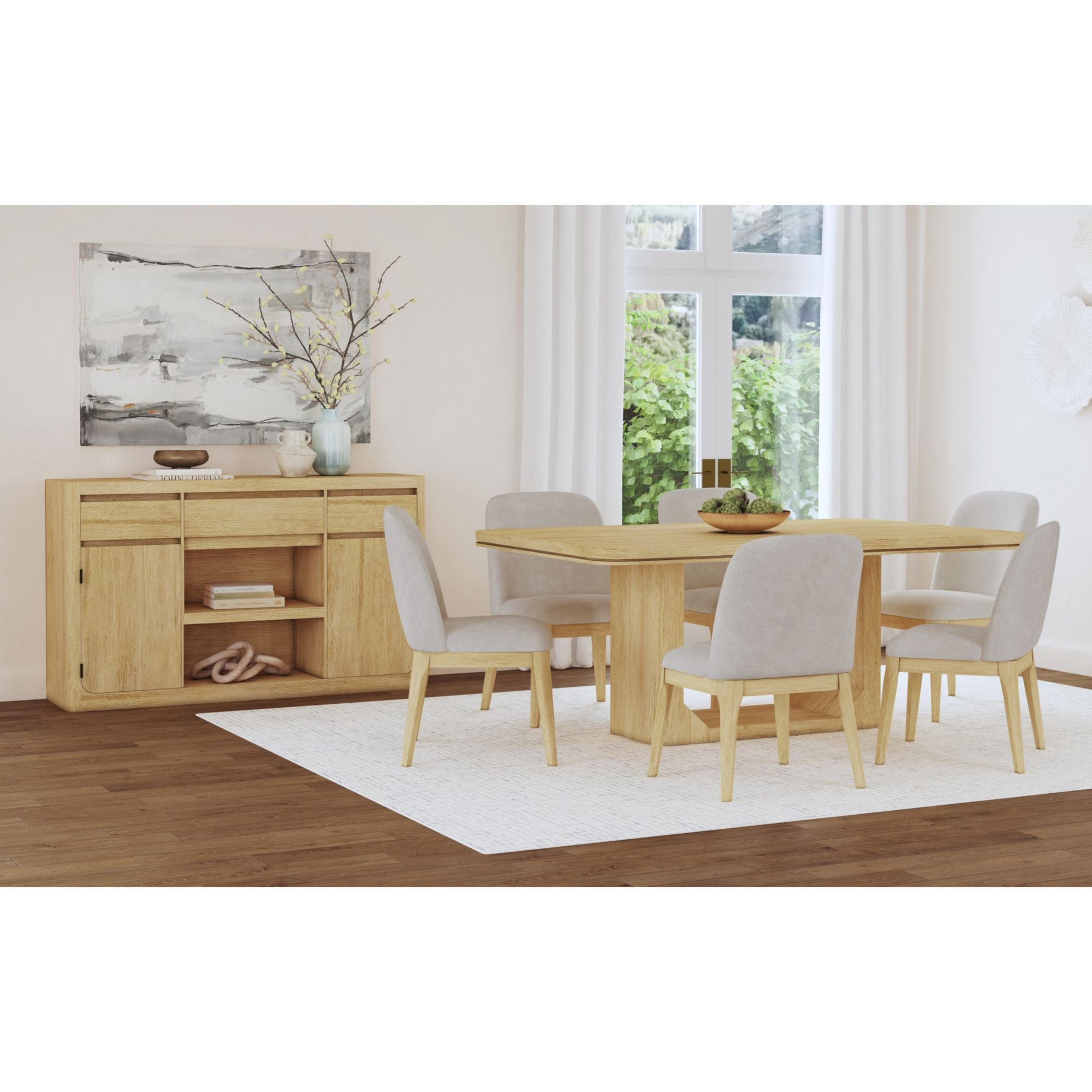 Rosalie 72" Rectangular Dining Table in Natural