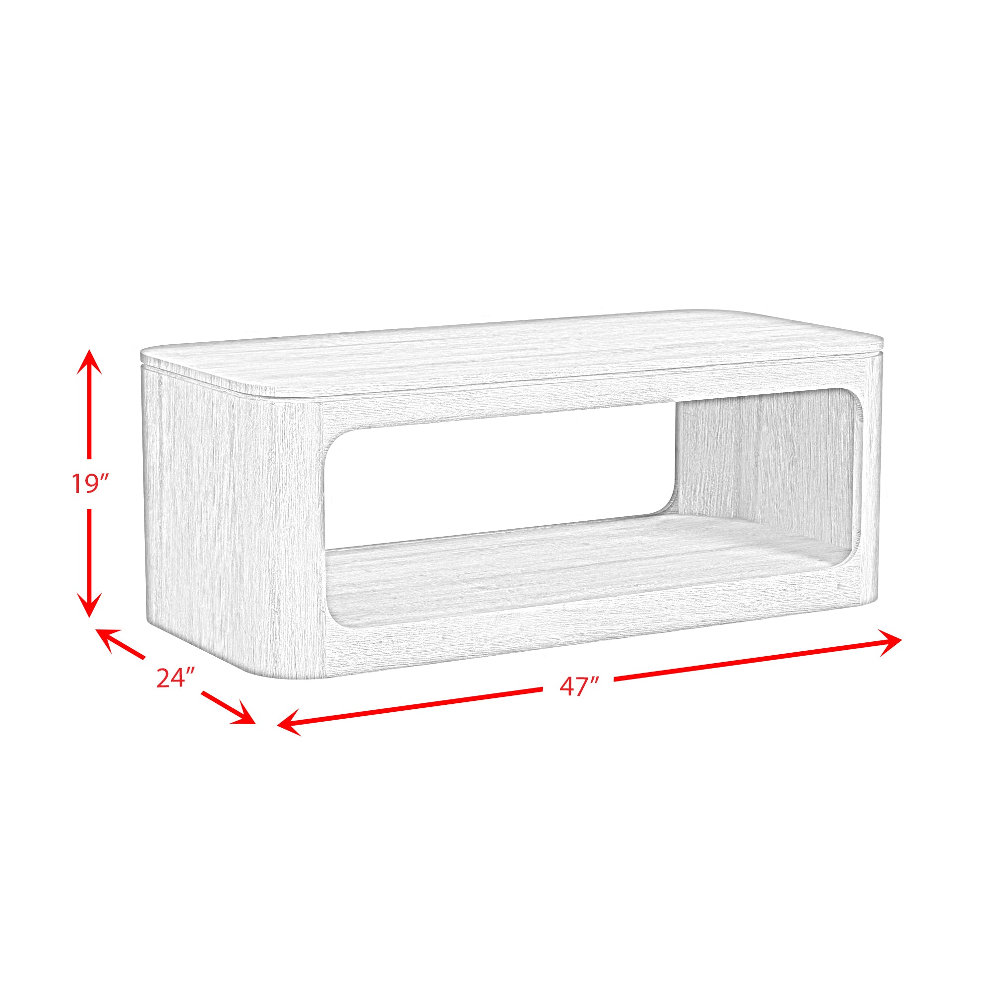 Rosalie Coffee Table in Natural