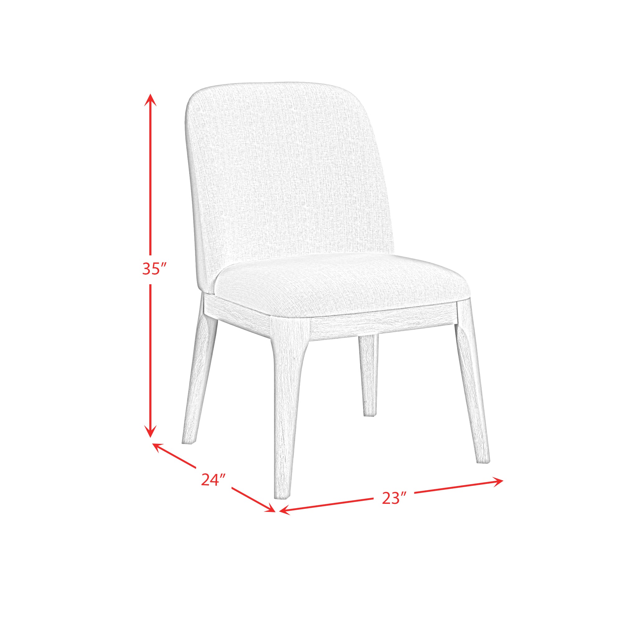 Rosalie Dining Side Chair in Natural (2 Per Carton)