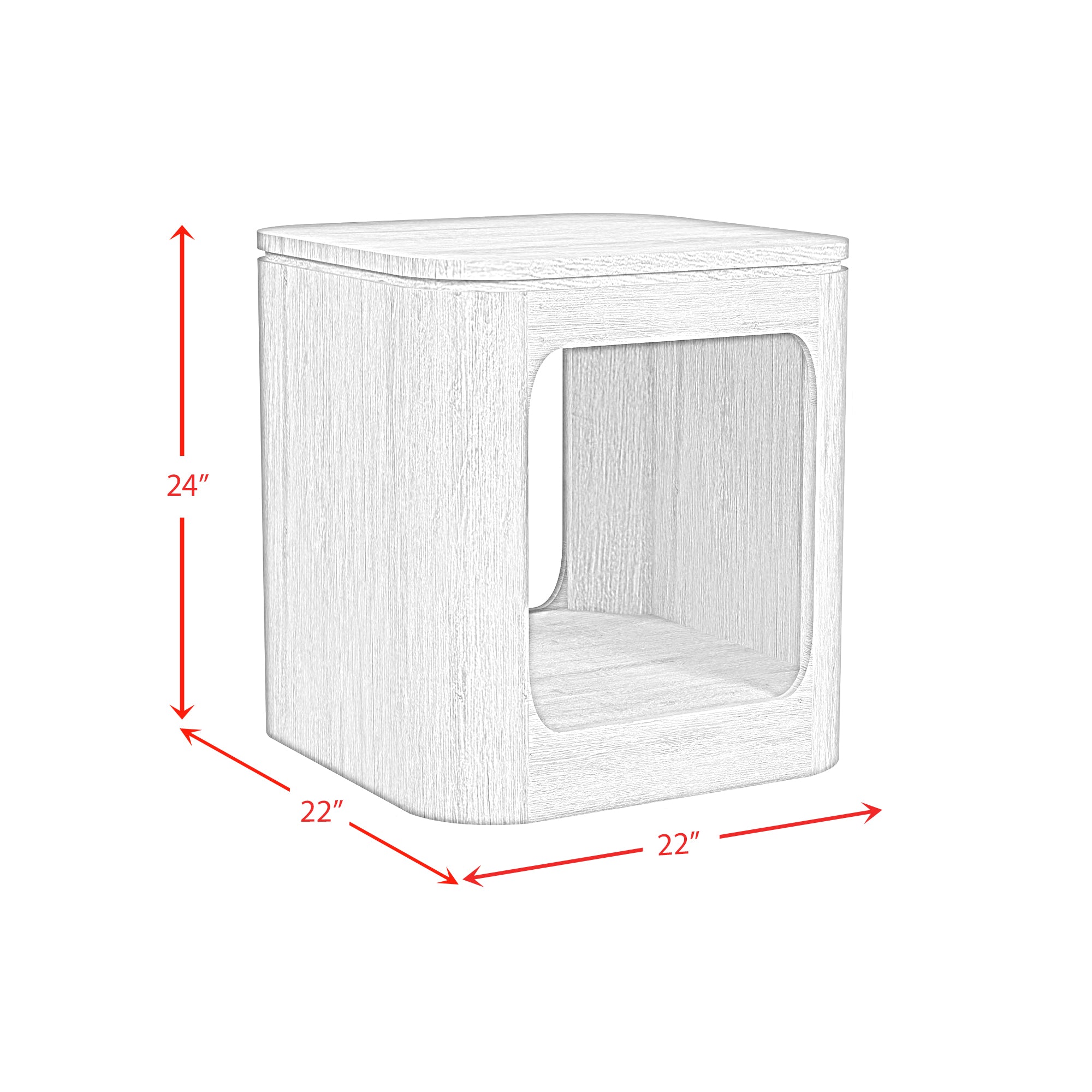 Rosalie End Table in Black