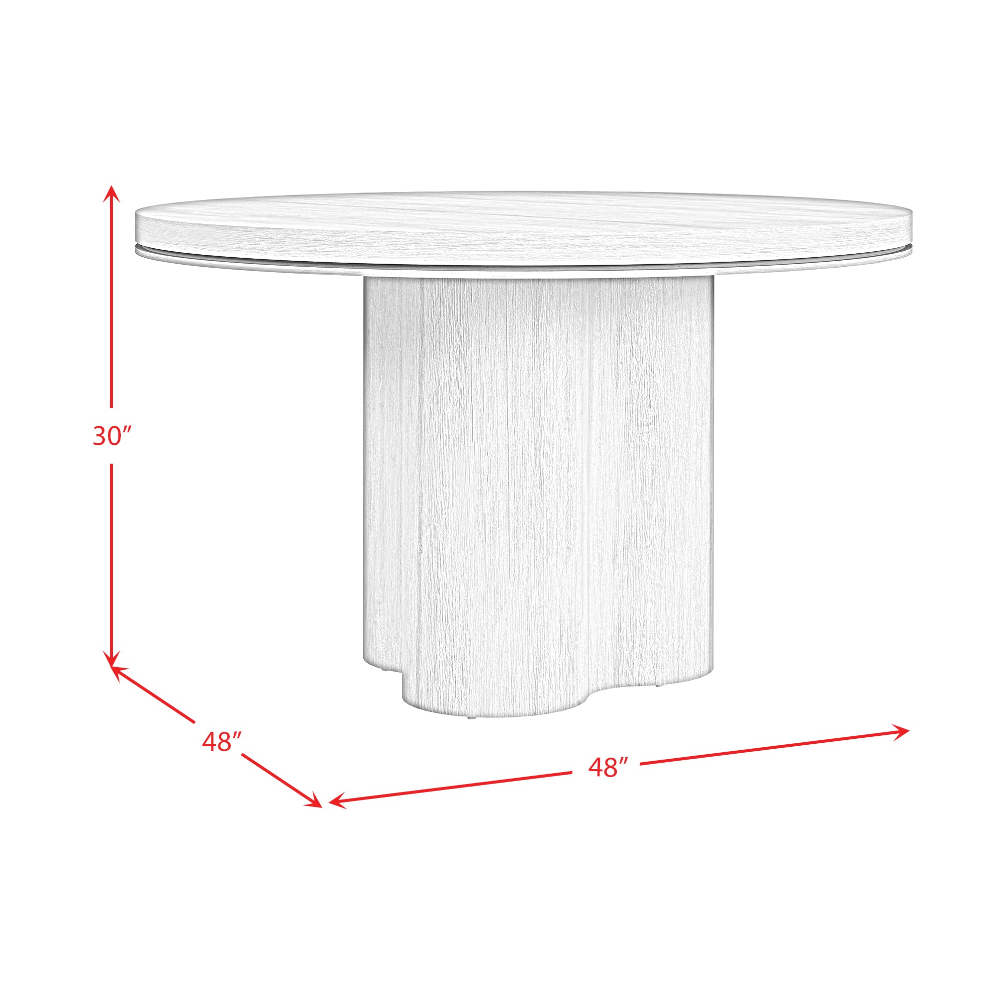 Rosalie Round Dining Table in Black