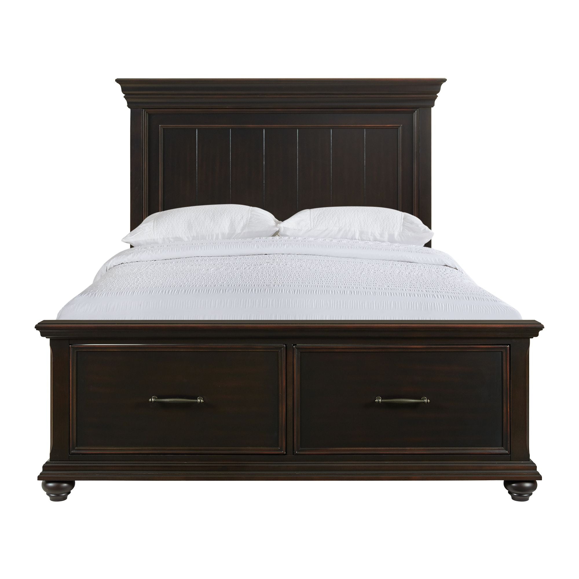 Slater Queen Platform Storage Bed in Black