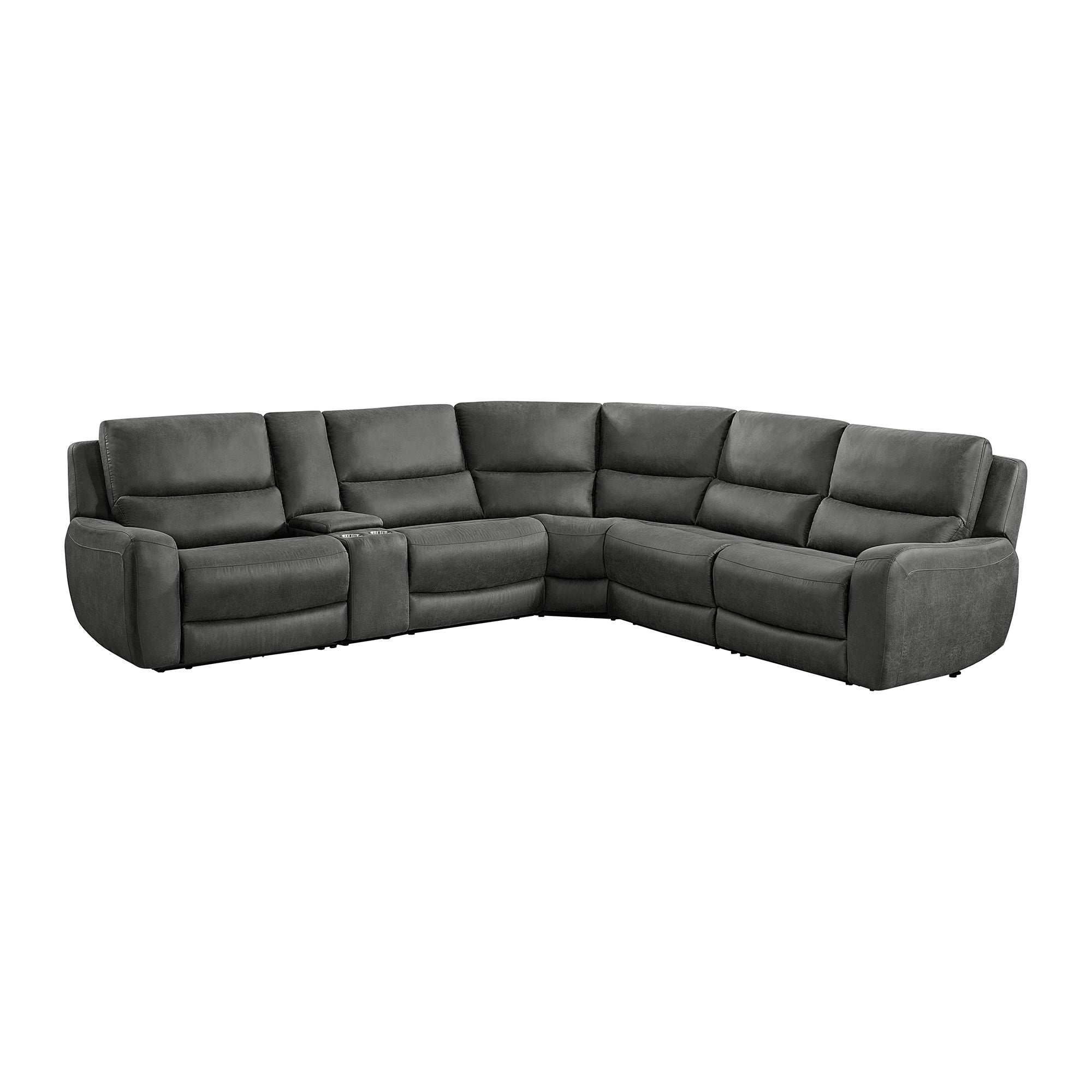 Saber Modular LHF Power Motion Recliner in Texas Granite