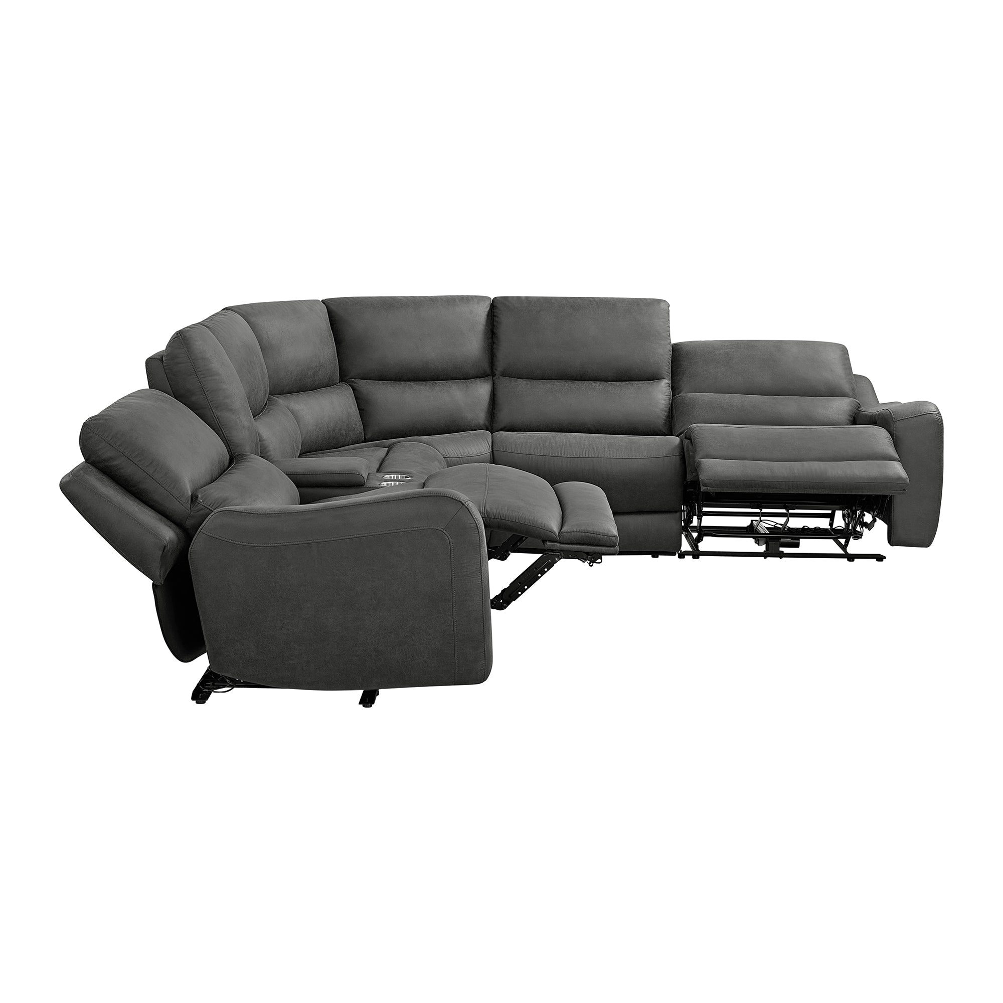 Saber Modular LHF Power Motion Recliner in Texas Granite