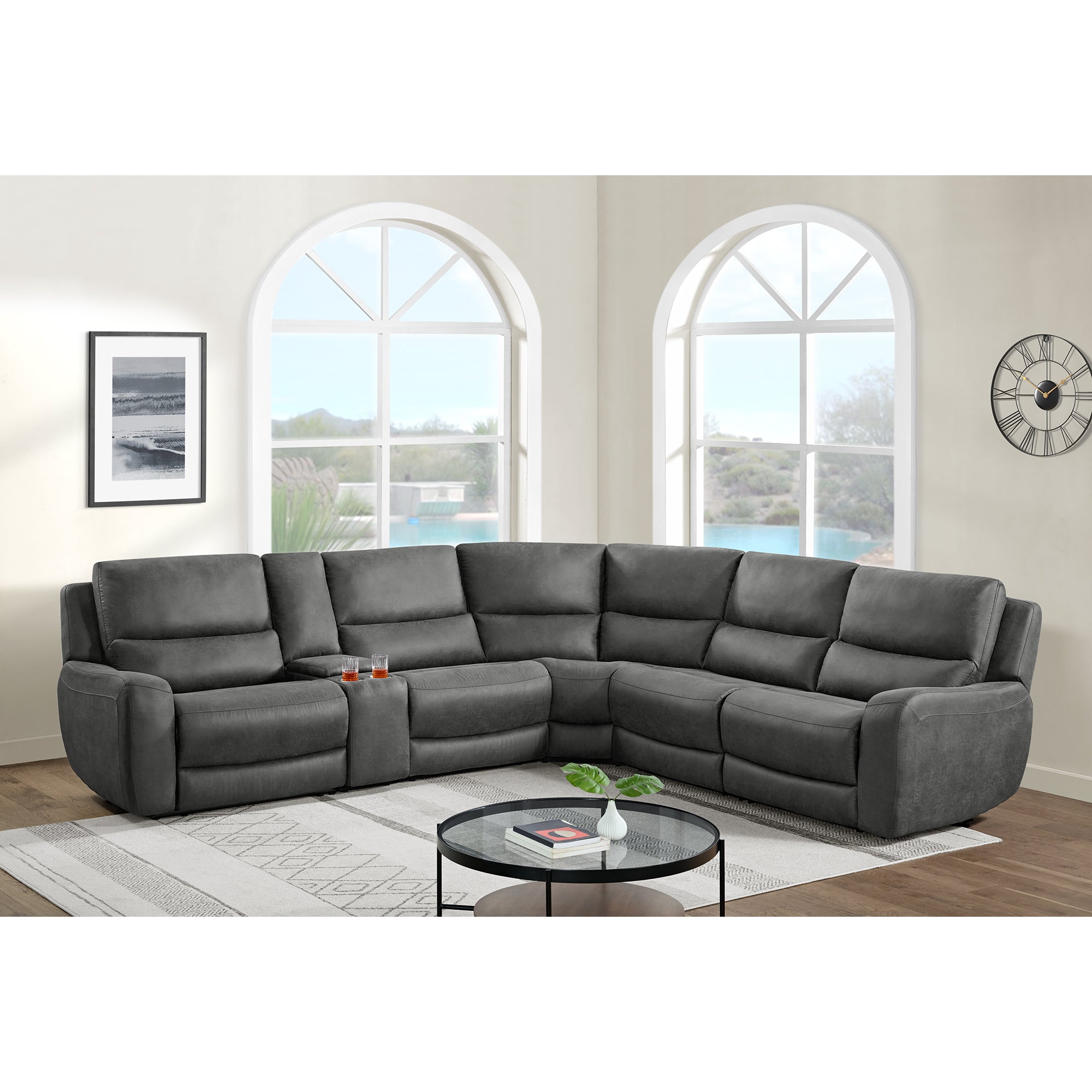 Saber Modular Console in Texas Granite – SKU U-13780-10590-005 | Elements