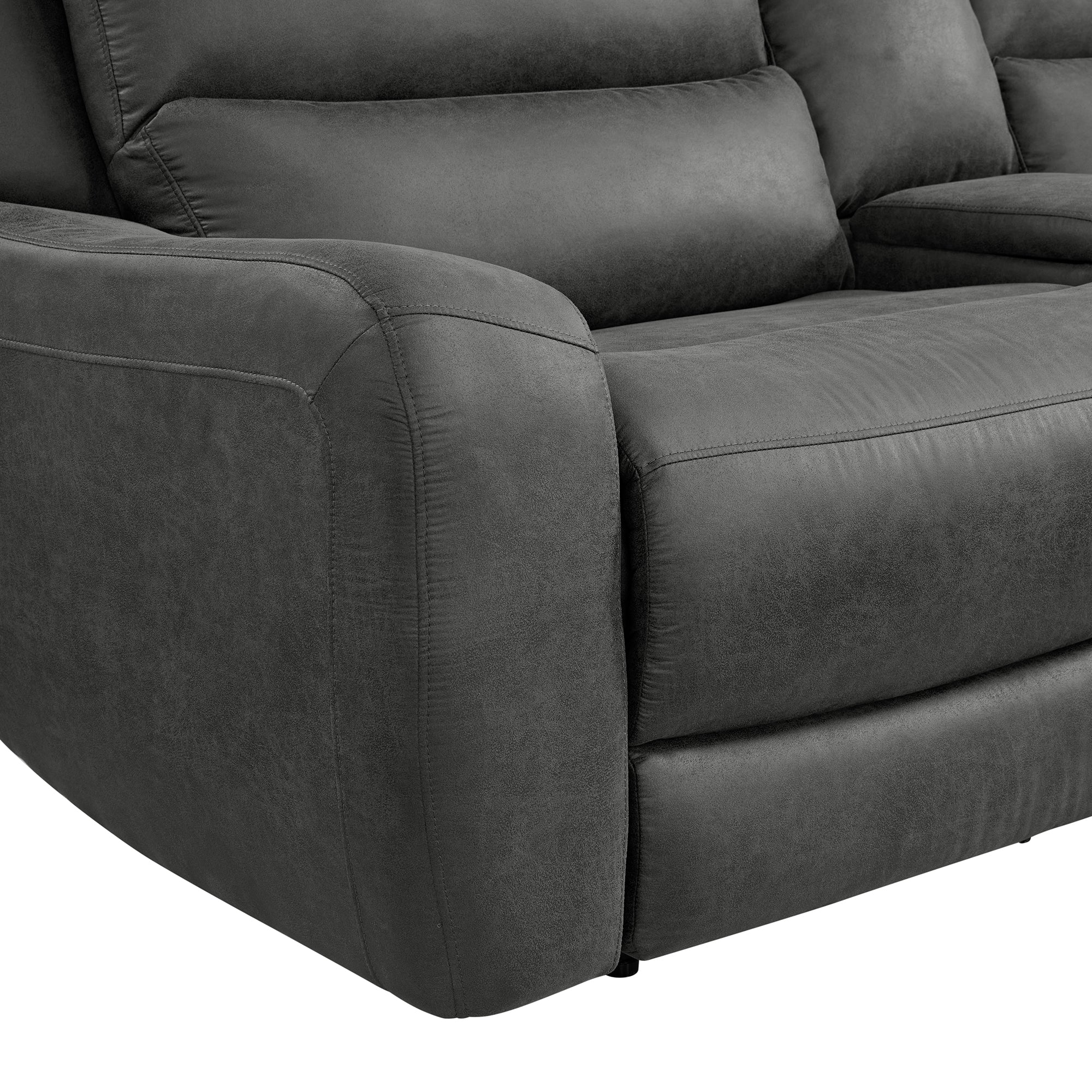 Saber Modular LHF Power Motion Recliner in Texas Granite