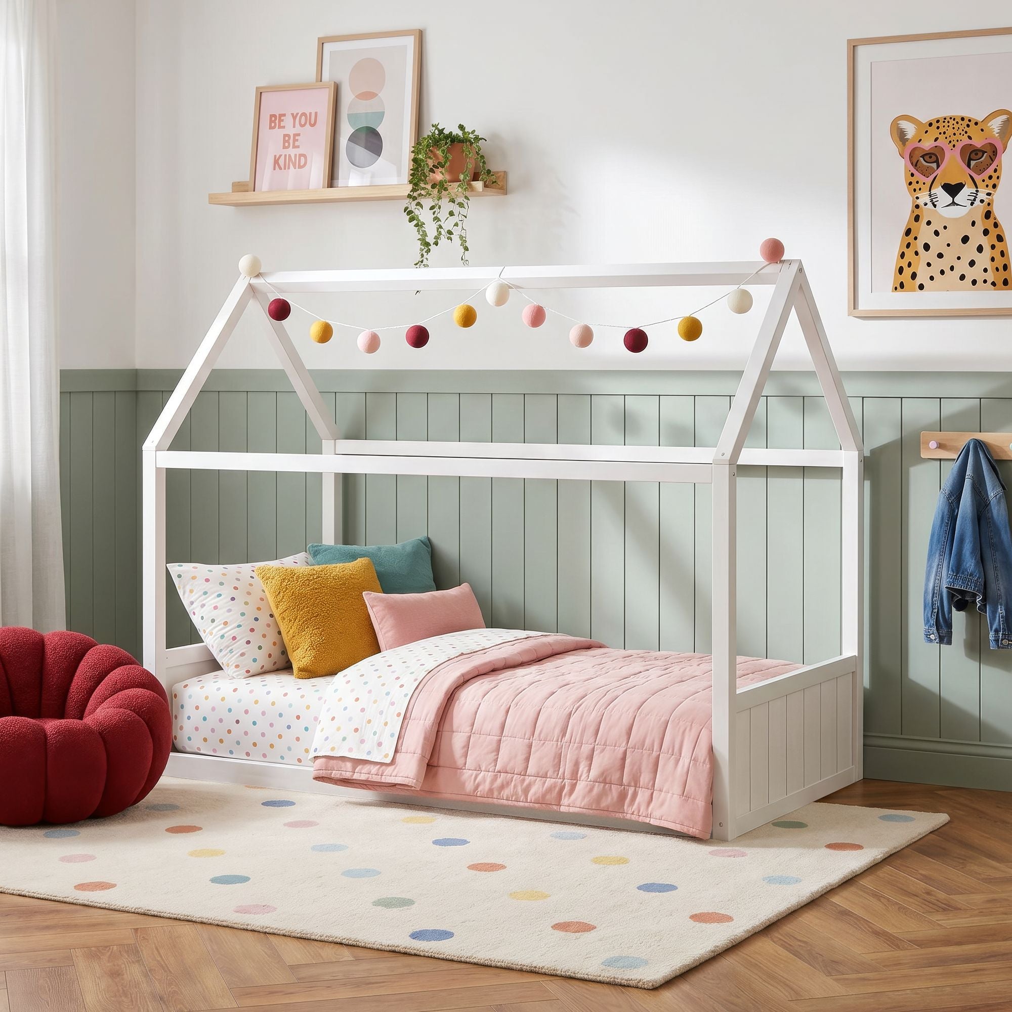 Sami Full Montessori Bed in White – SKU SM785FB | Elements