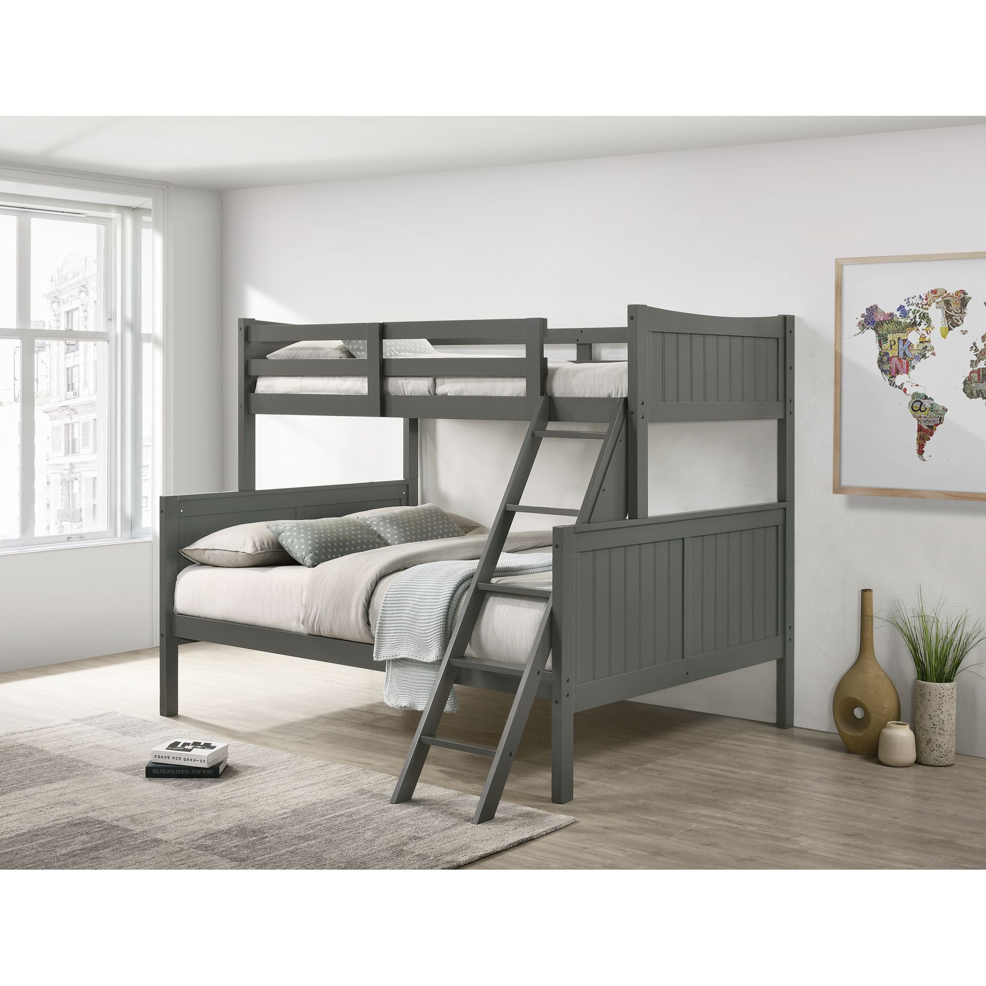 Sami Twin Over Full Bunk Grey – SKU SM300TFB | Elements