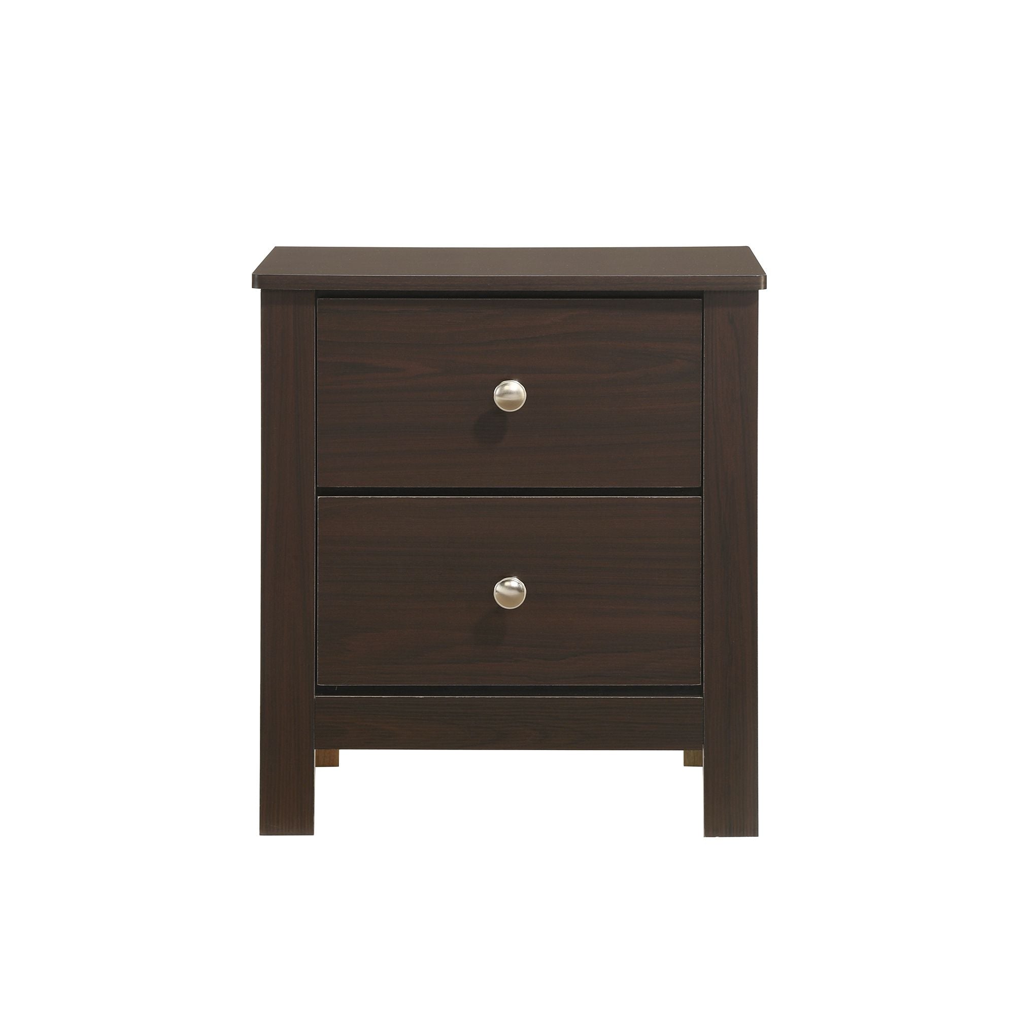 Sami Youth 2-Drawer Nightstand in Espresso