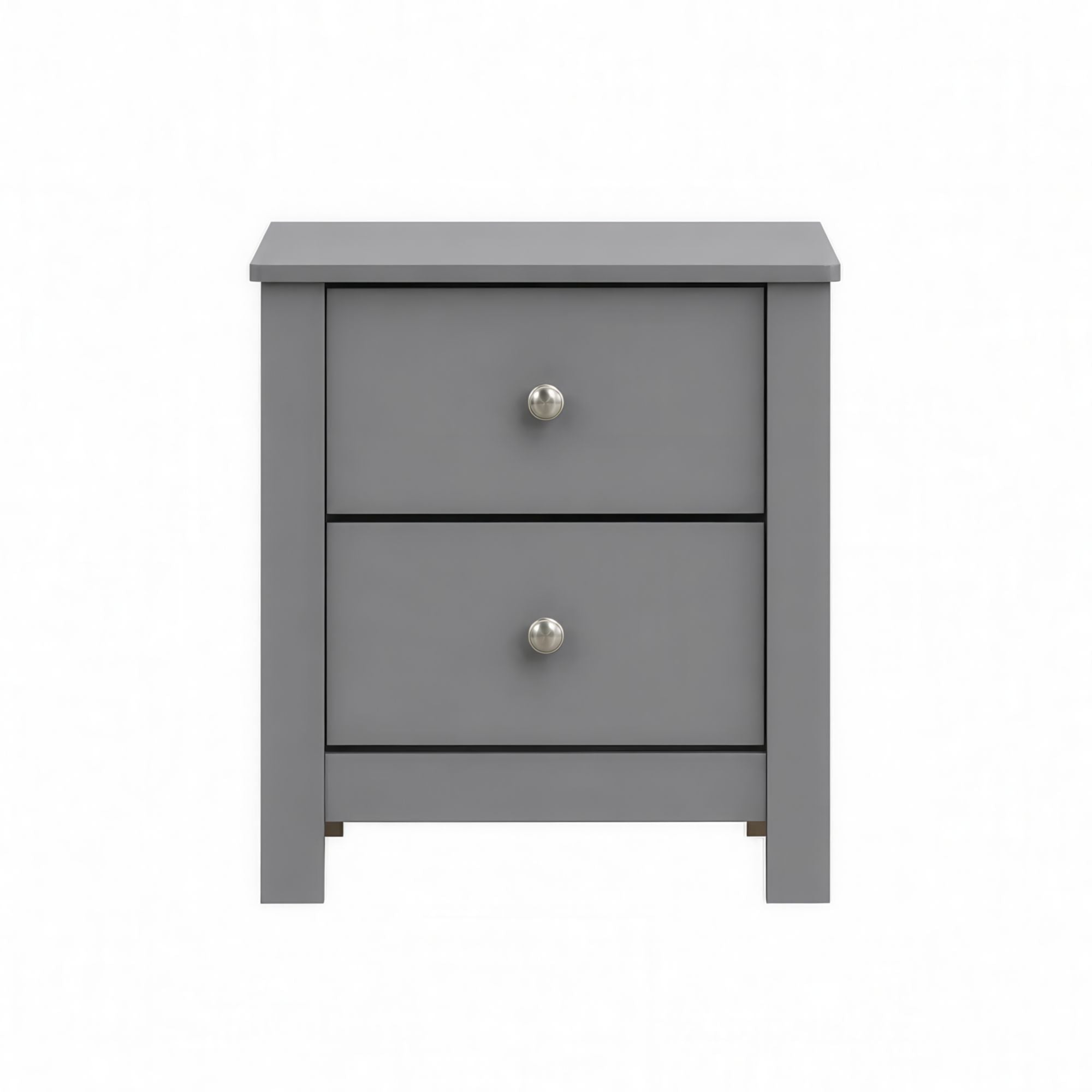 Sami Youth 2-Drawer Nightstand in Grey
