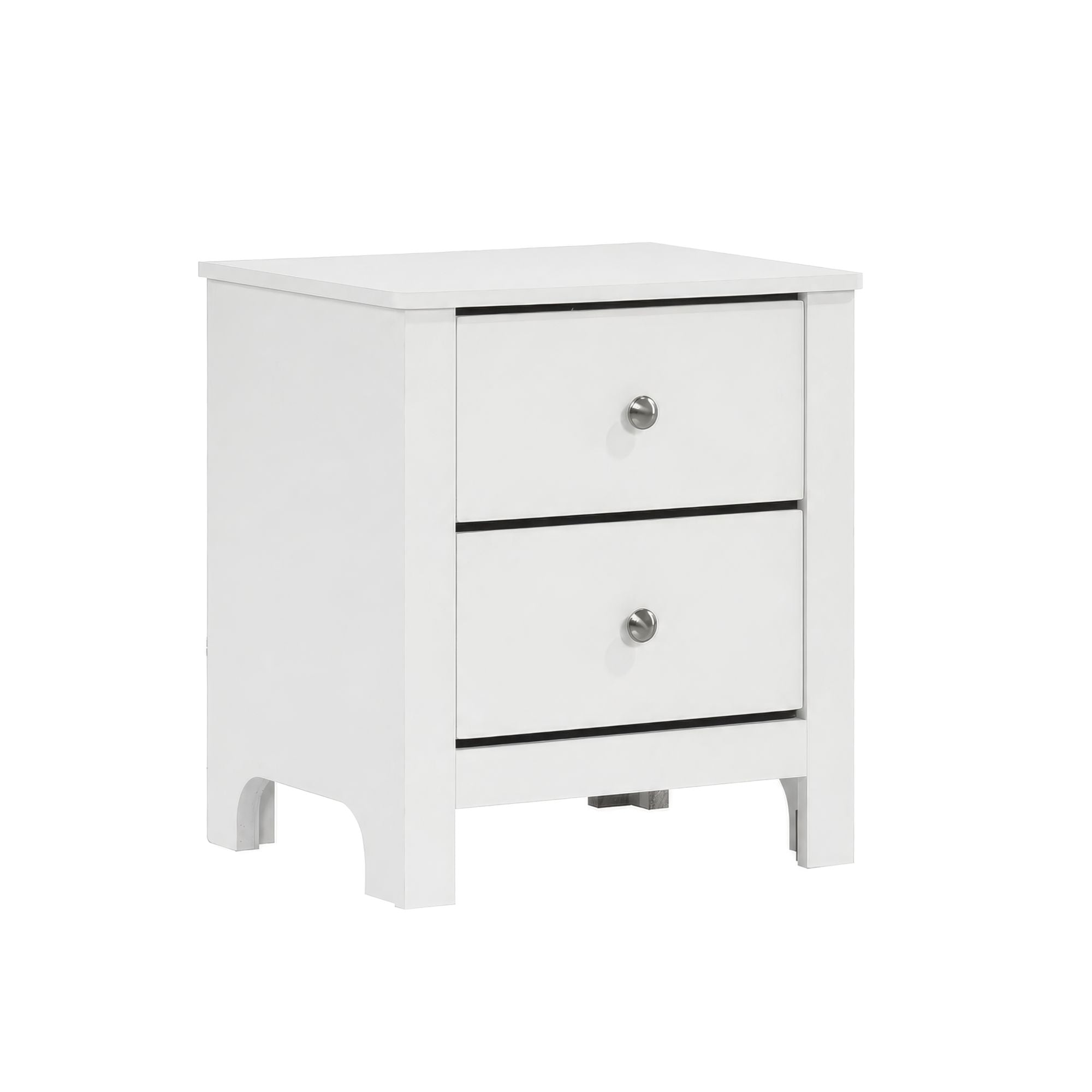 Sami Youth 2-Drawer Nightstand in White
