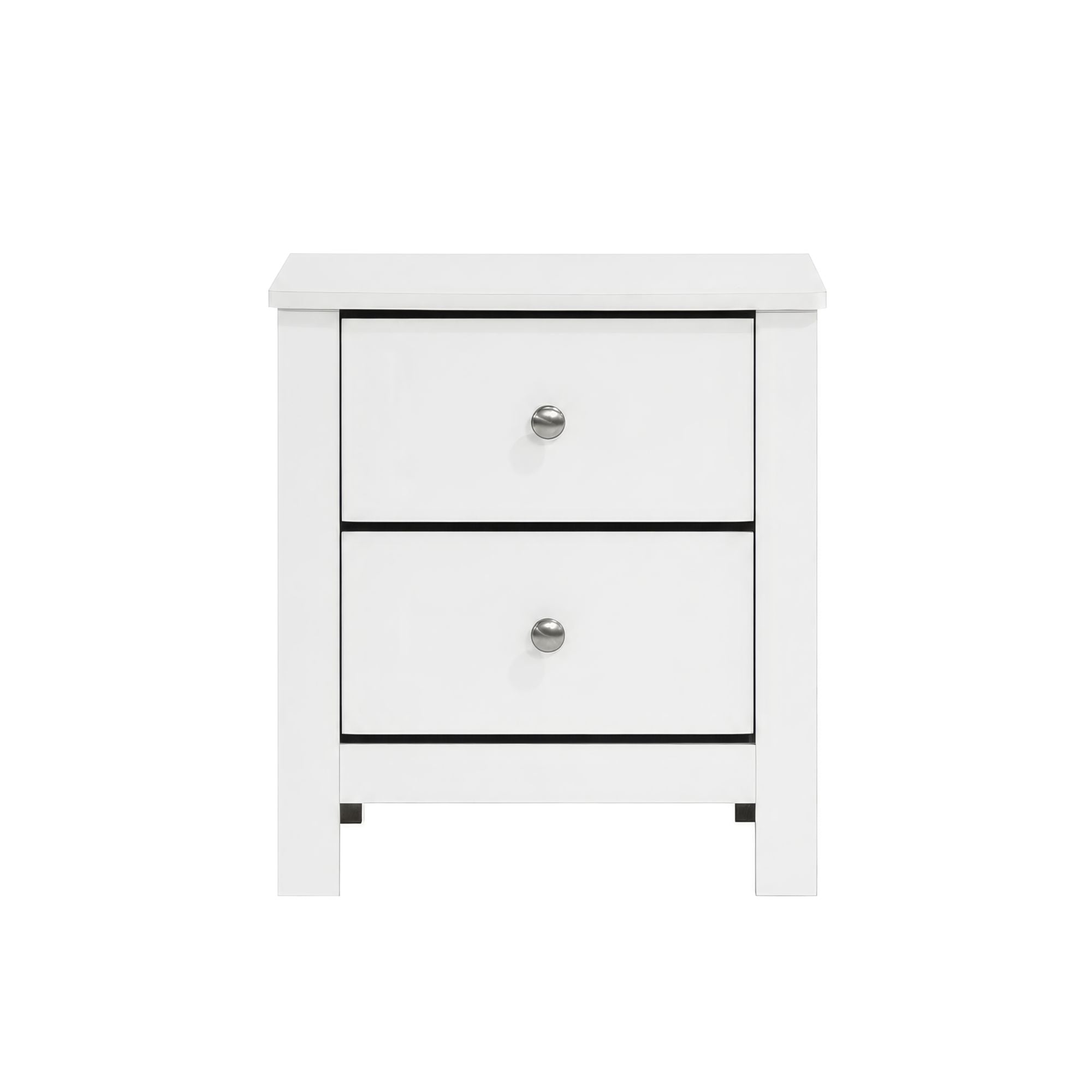 Sami Youth 2-Drawer Nightstand in White