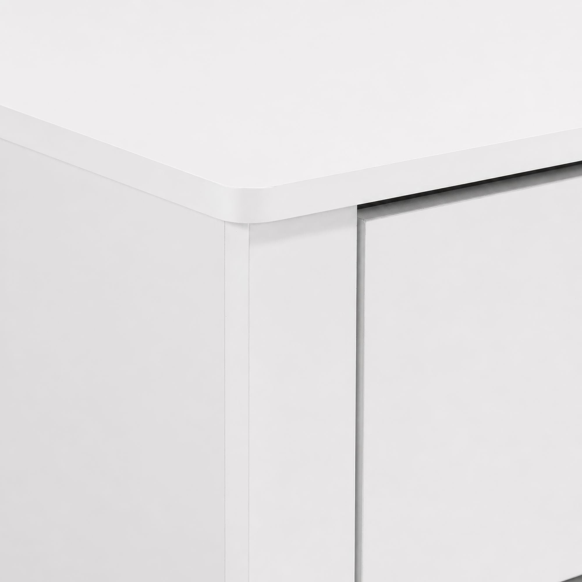 Sami Youth Dresser and Mirror Set in White