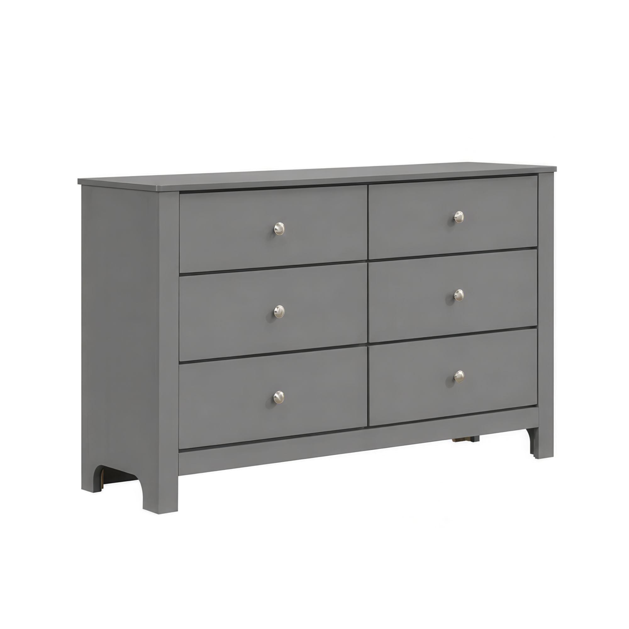 Sami Youth 6-Drawer Dresser in Grey
