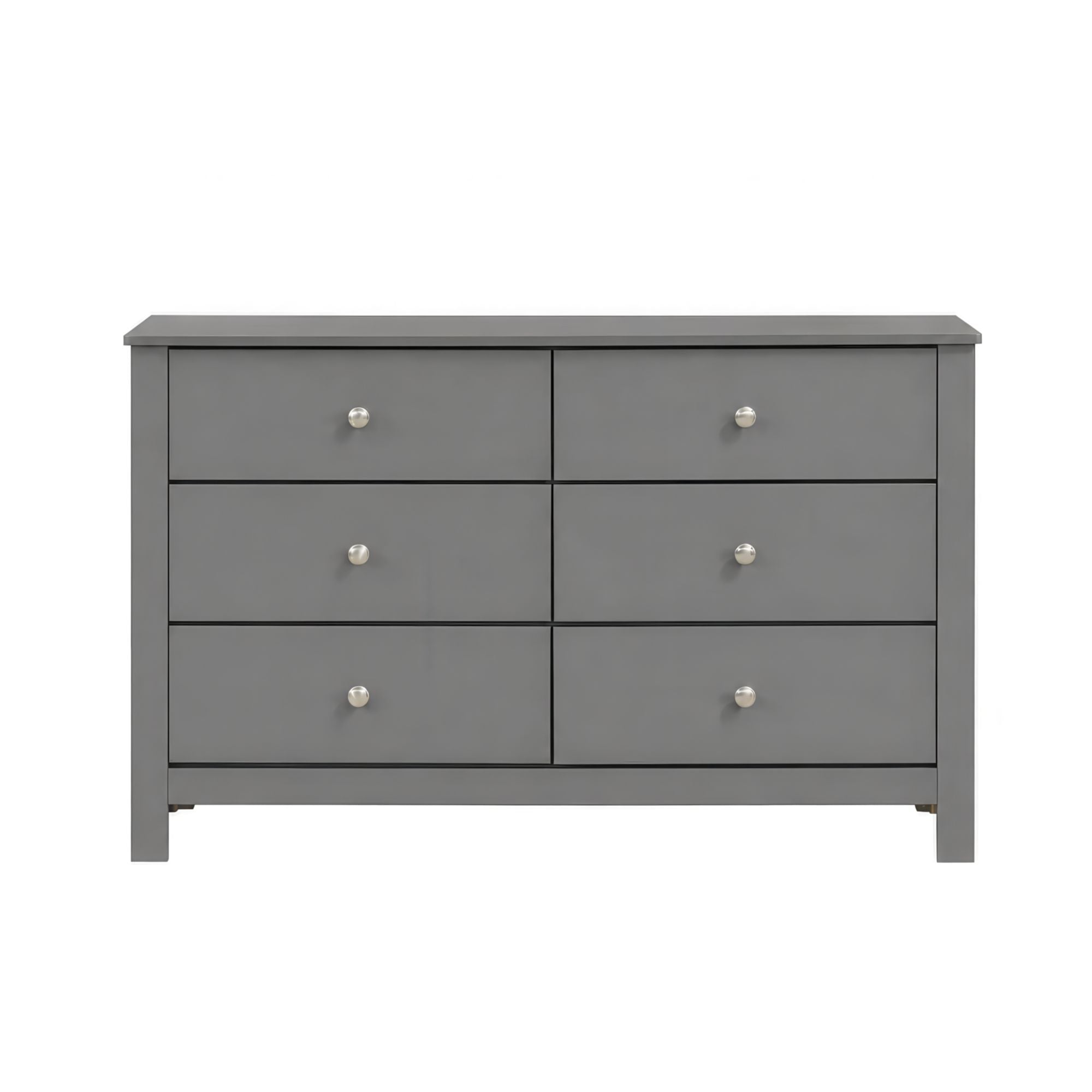 Sami Youth 6-Drawer Dresser in Grey