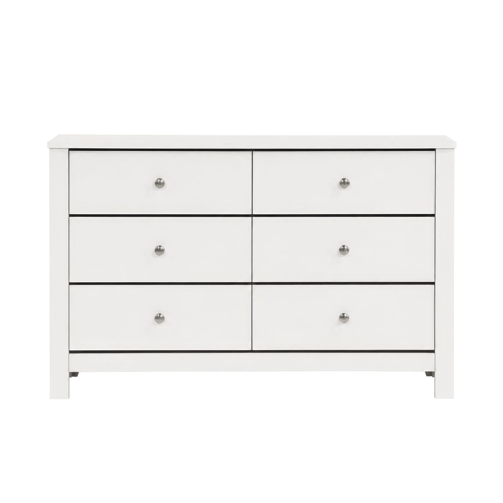 Sami Youth 6-Drawer Dresser in White