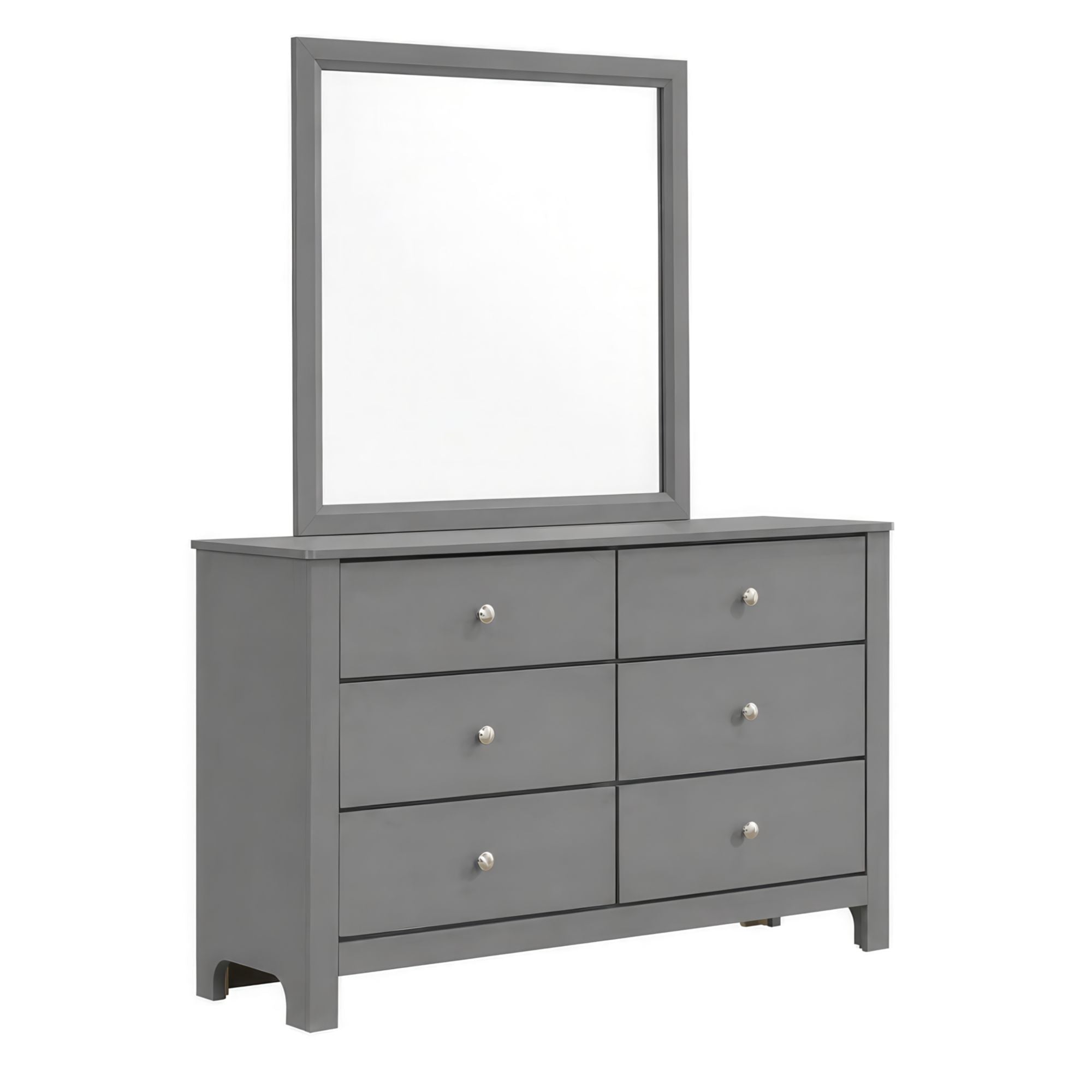 Sami Youth Dresser and Mirror Set in Grey