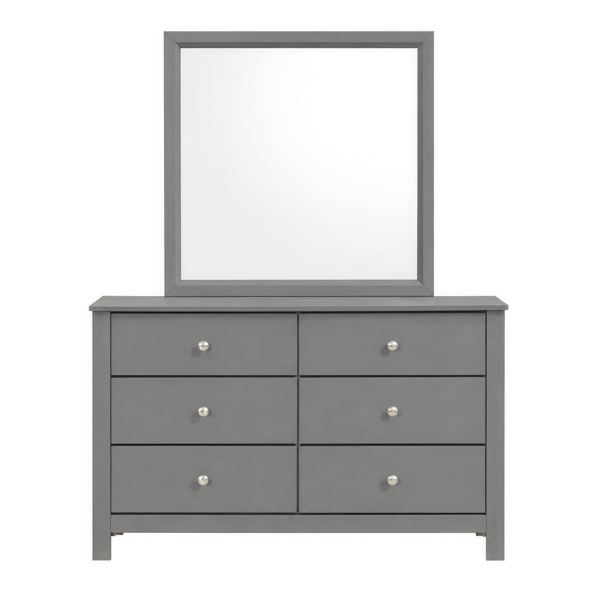 Sami Youth Dresser and Mirror Set in Grey