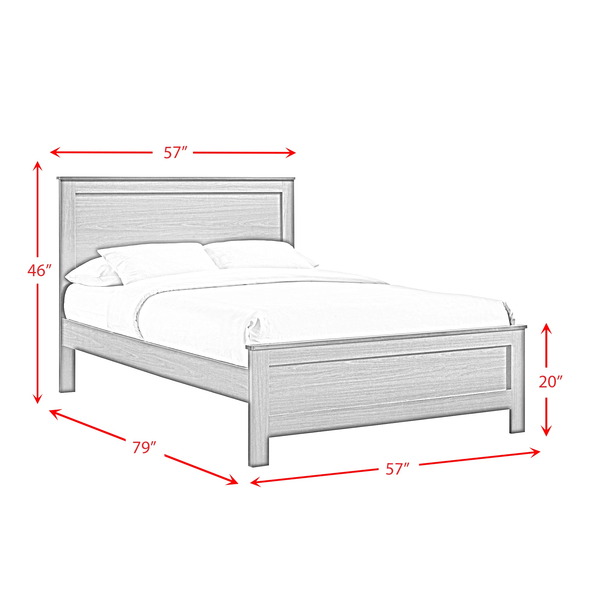 Sami Youth Full Panel Bed in Espresso
