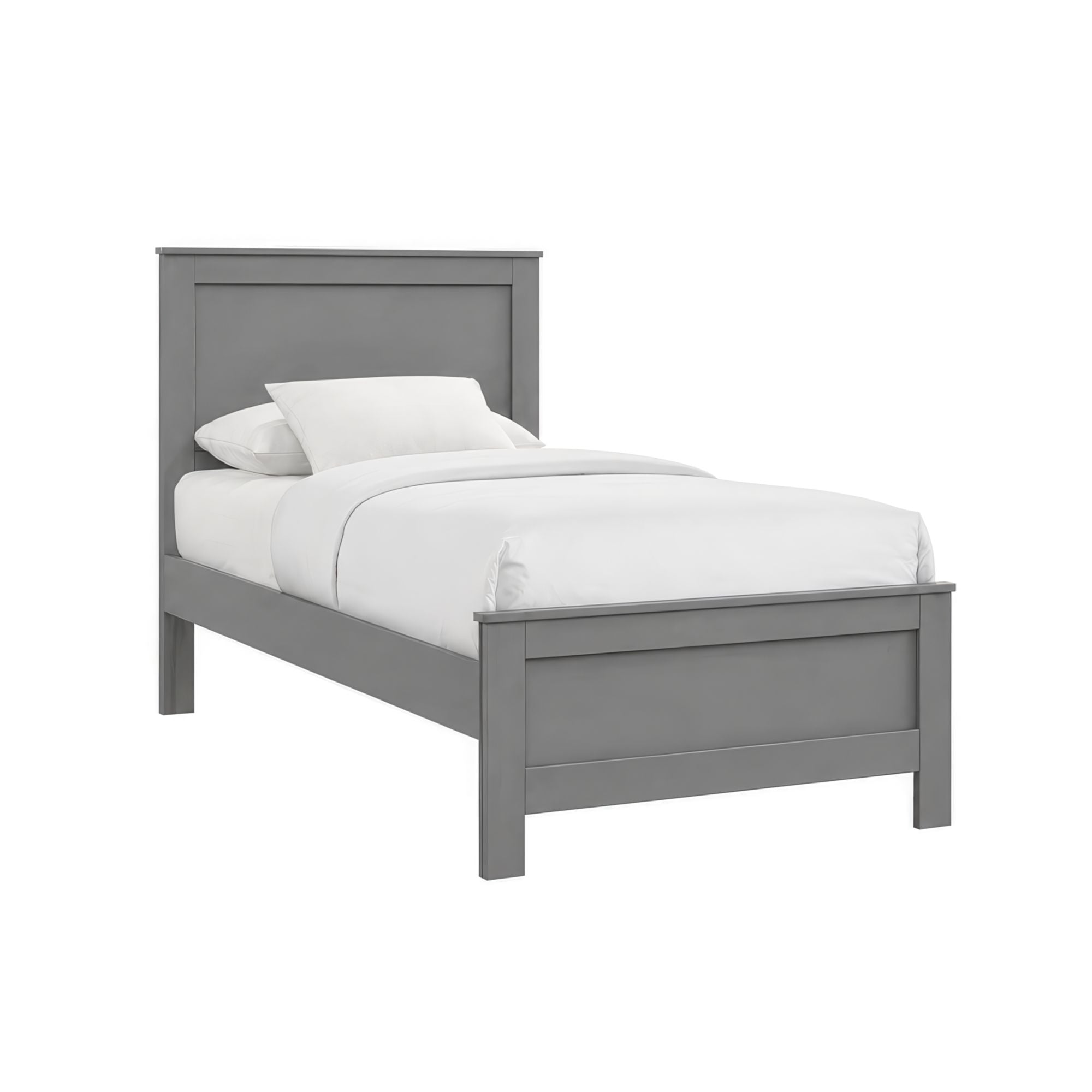 Sami Youth Twin Panel Bed in Grey