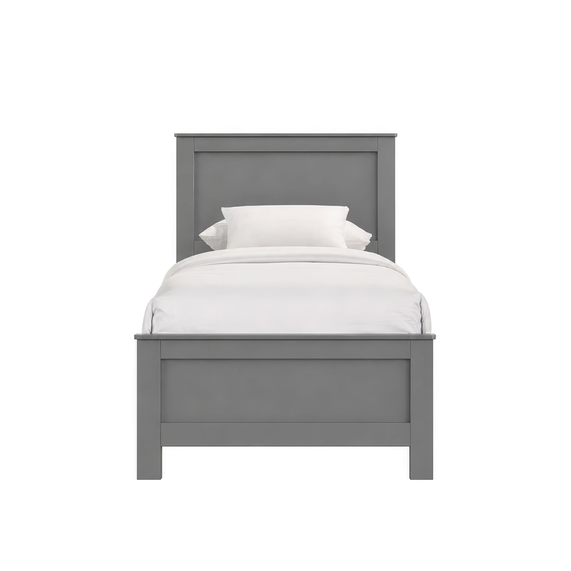 Sami Youth Twin Panel Bed in Grey