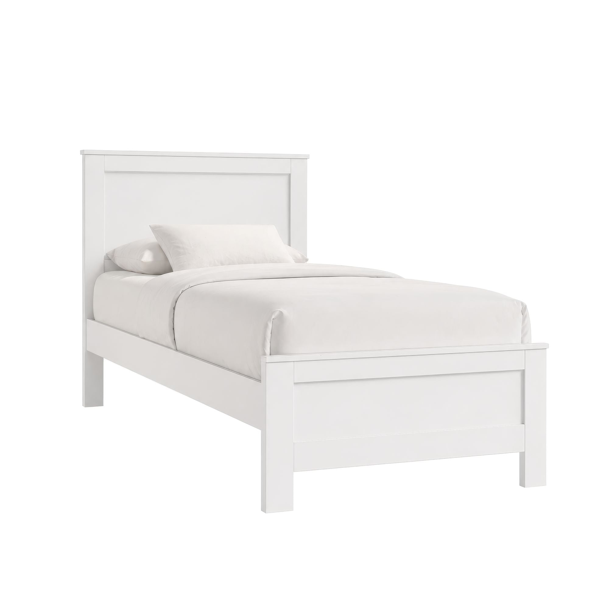 Sami Youth Twin Panel Bed in White