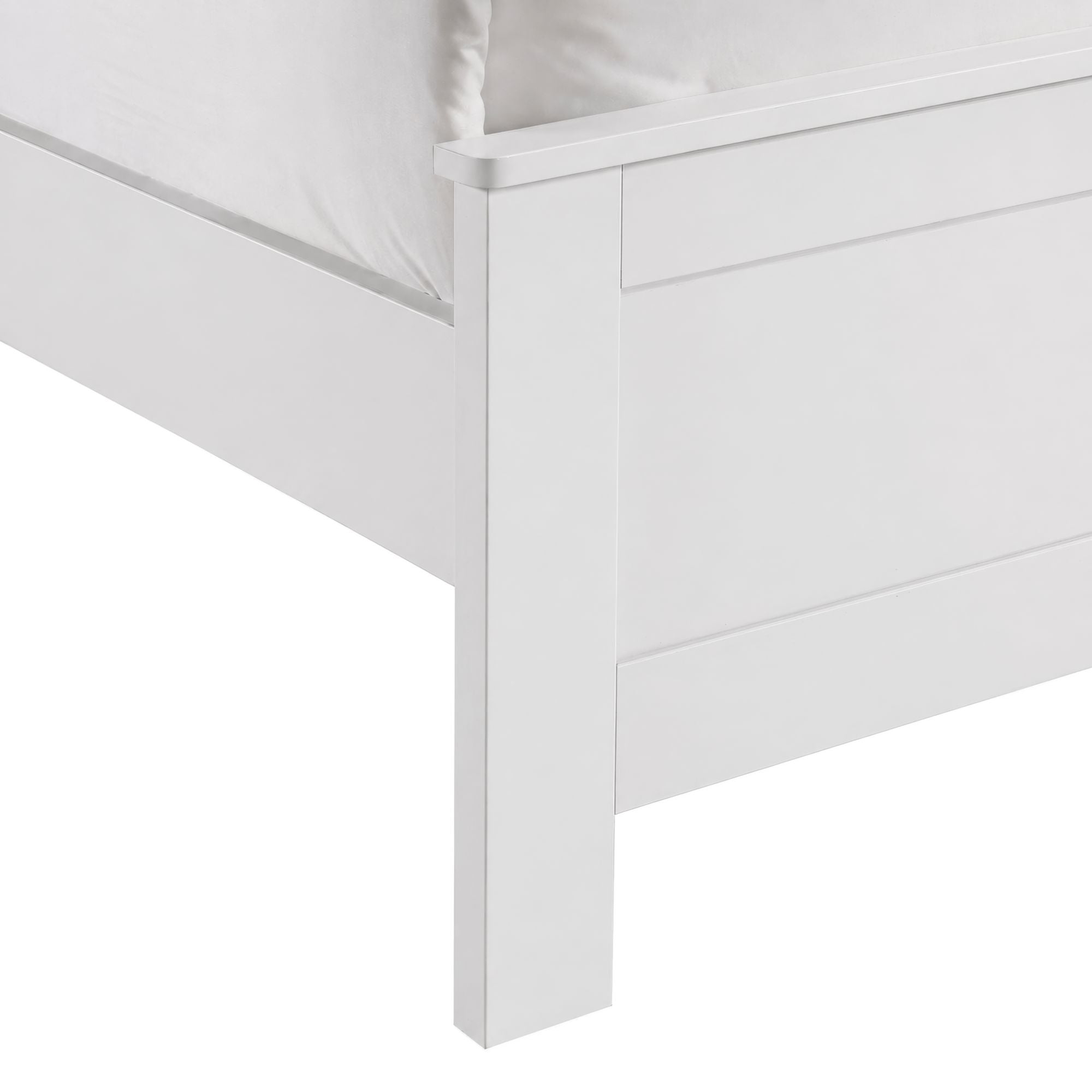 Sami Youth Twin Panel Bed in White