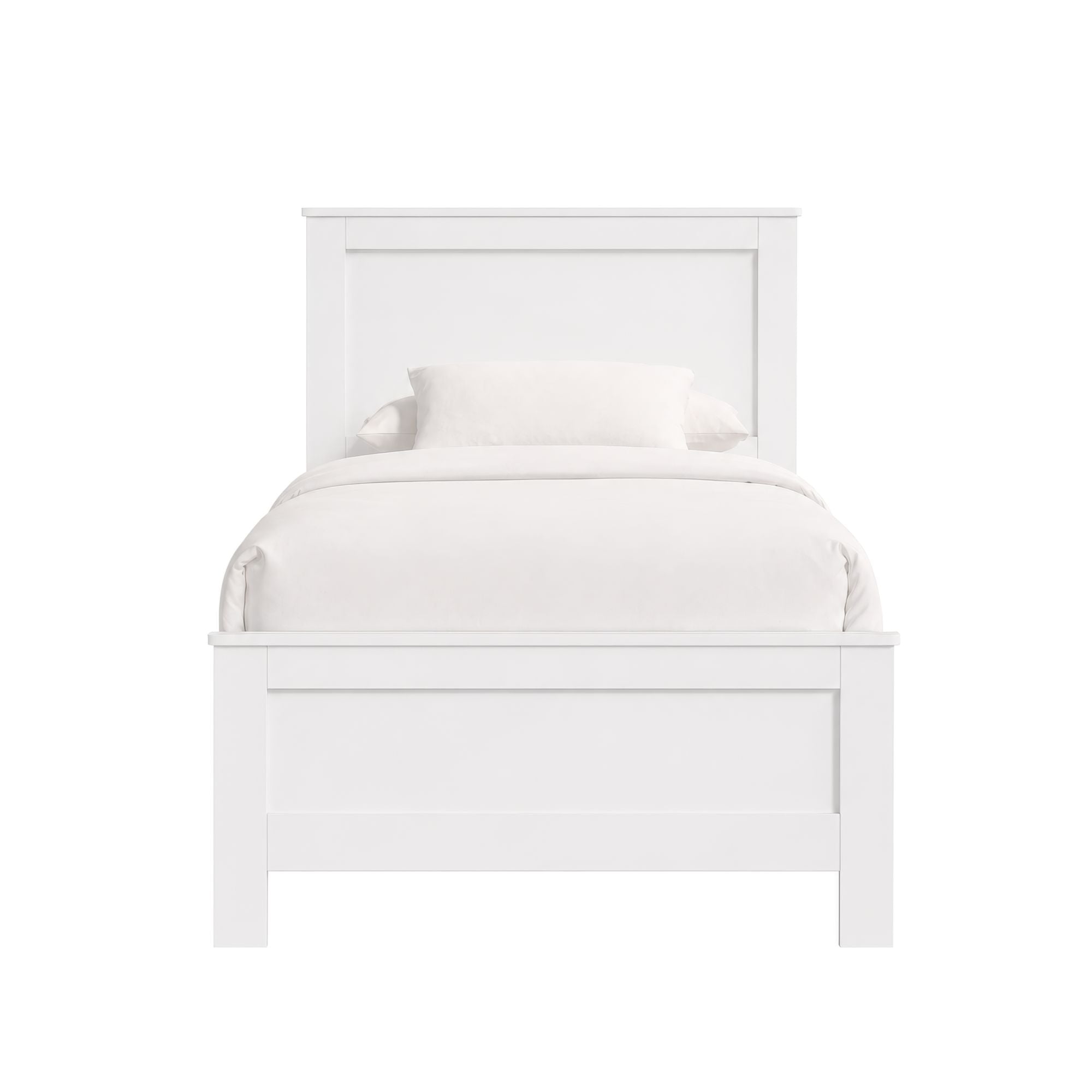 Sami Youth Twin Panel Bed in White