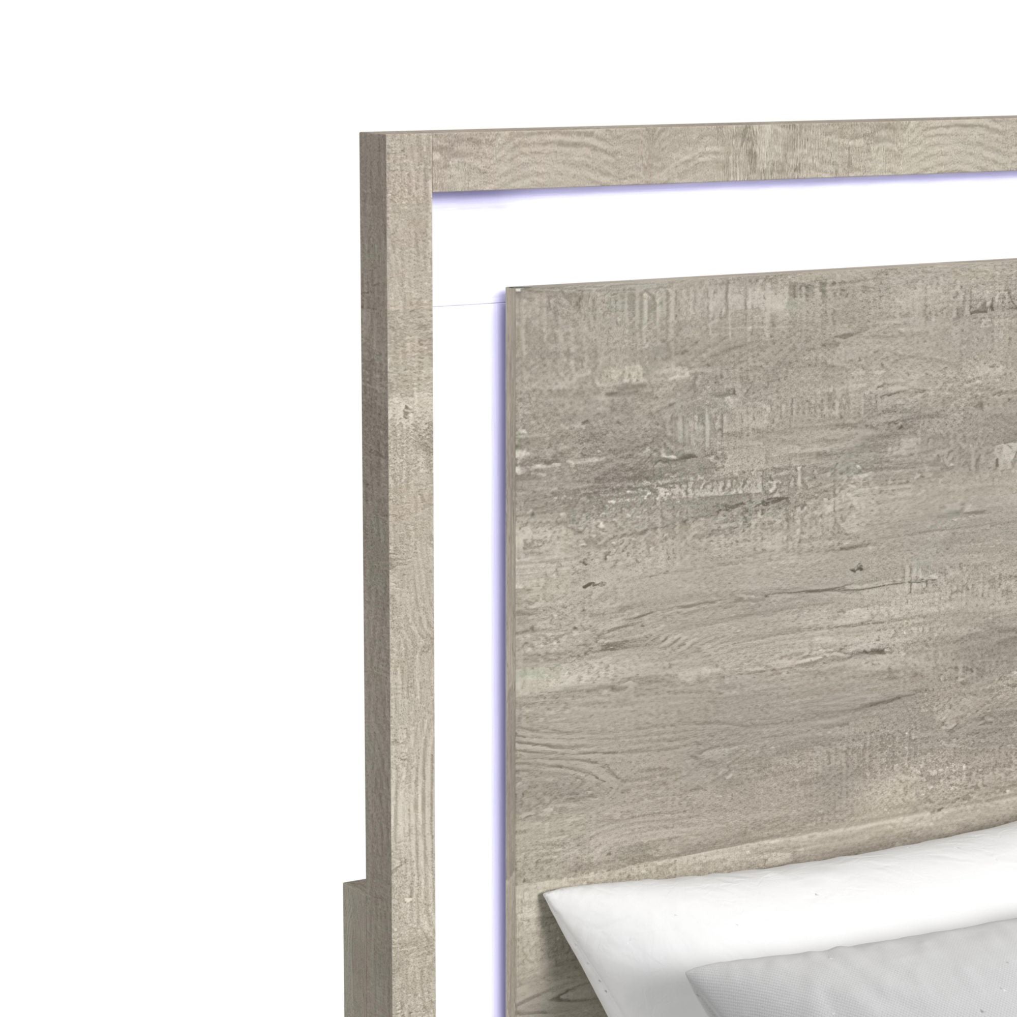 San Matteo Twin Bed with LED in Dual Tone