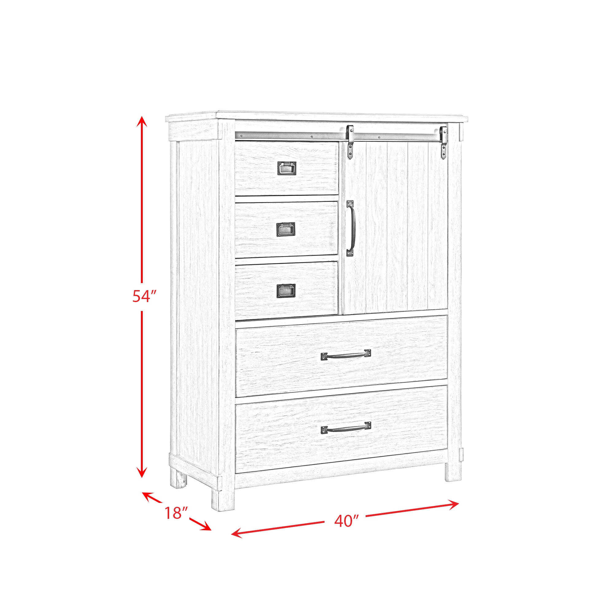 Scott Chest White Finish