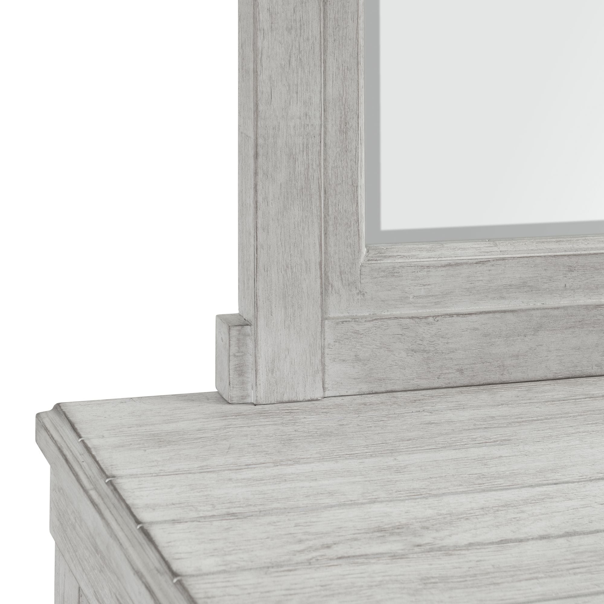 Scott Dresser & Mirror Set White Finish
