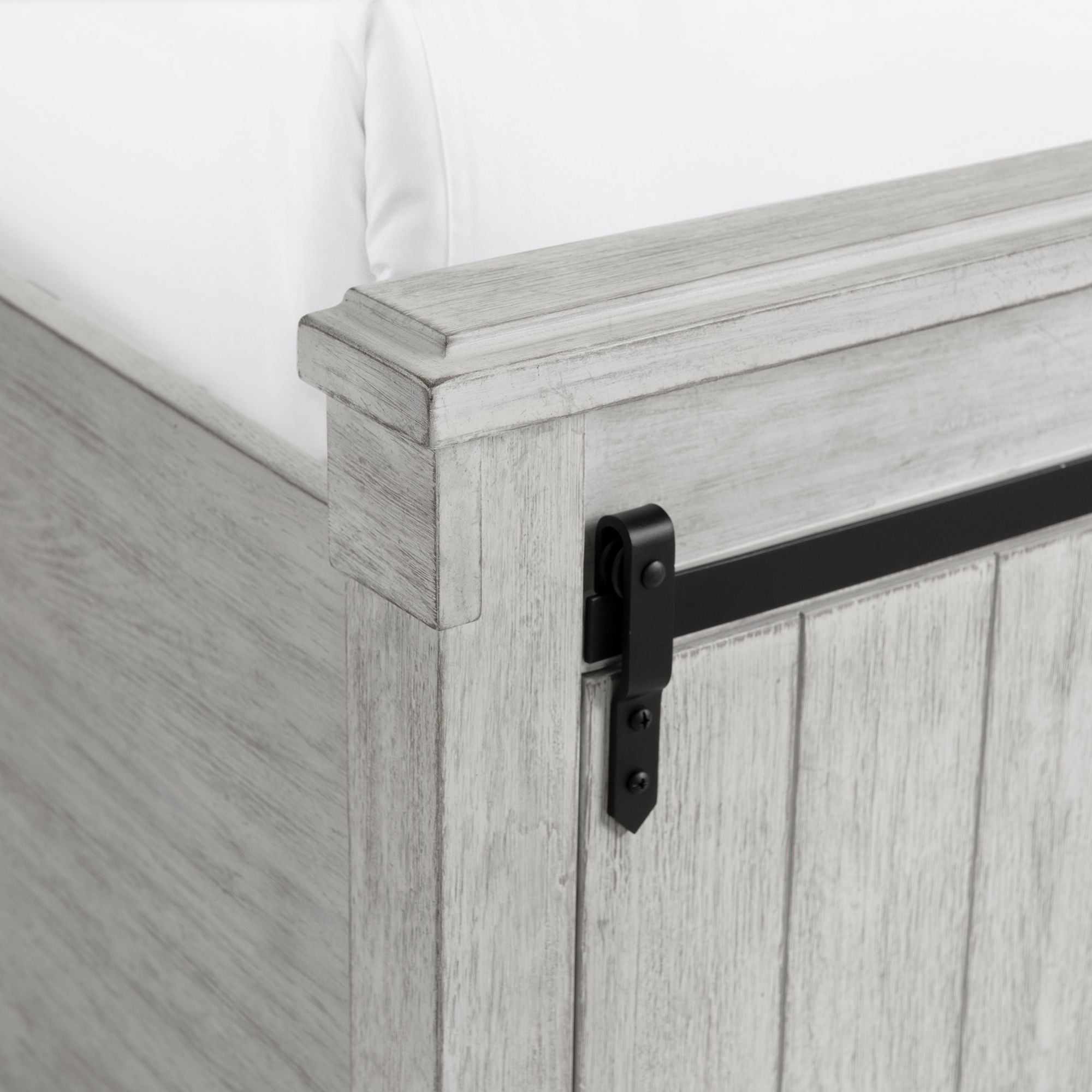 Scott King Storage Bed White Finish