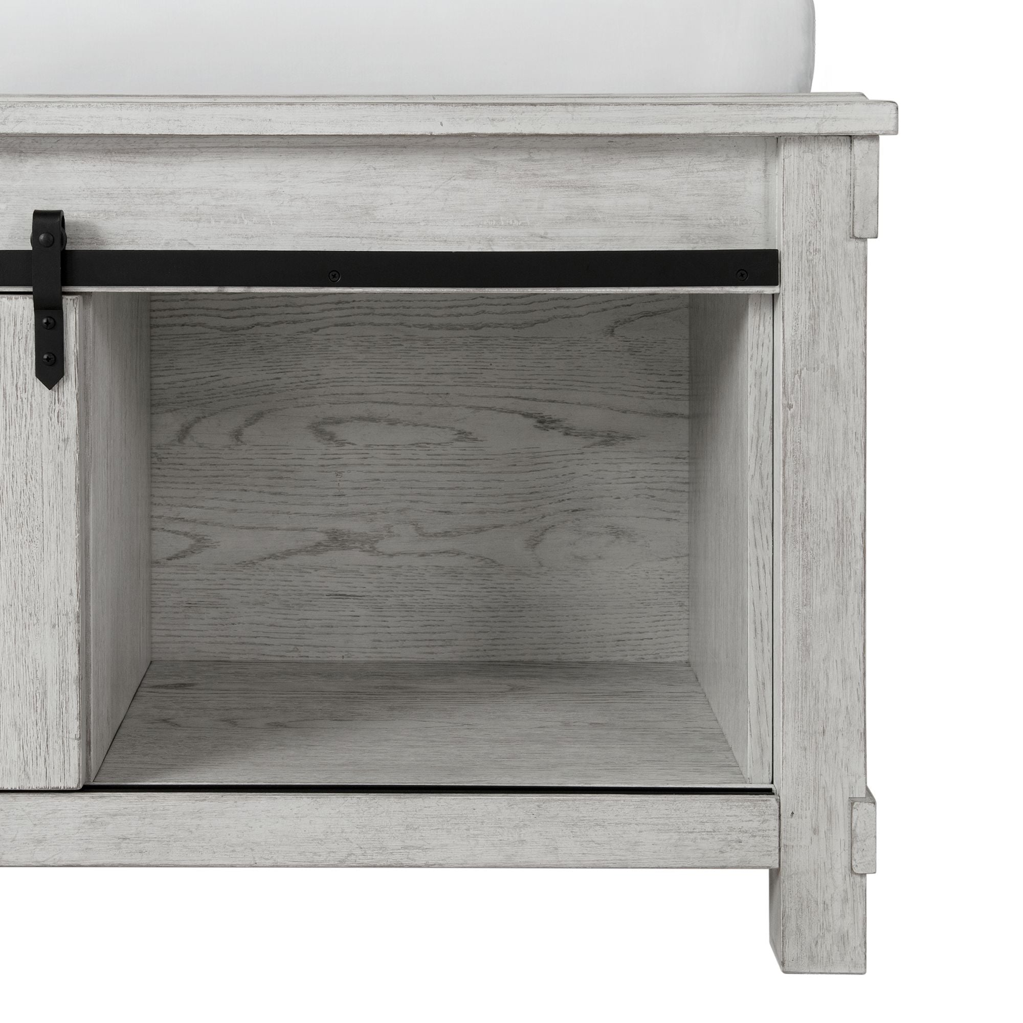 Scott Queen Storage Bed White Finish