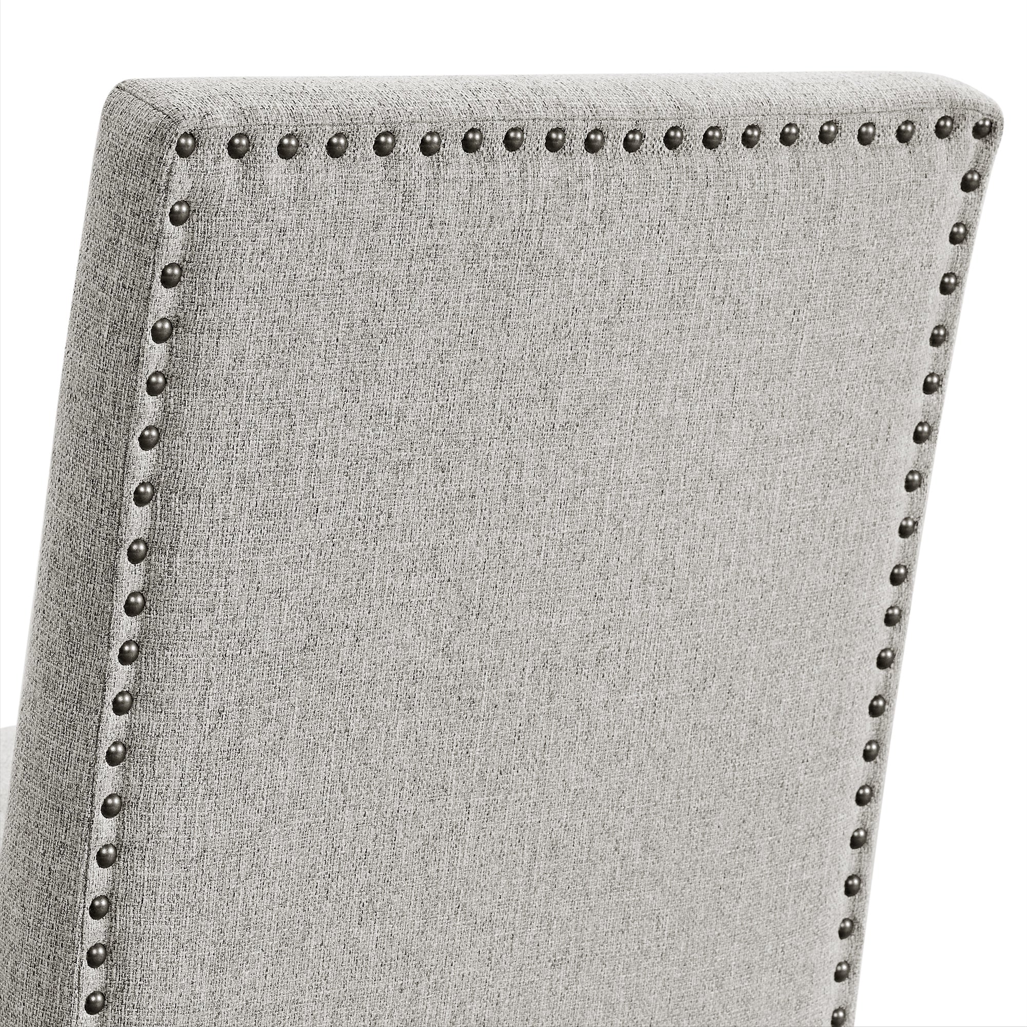 Seneca Counter Side Chair with Grey Fabric in Brown (2 Per Carton)
