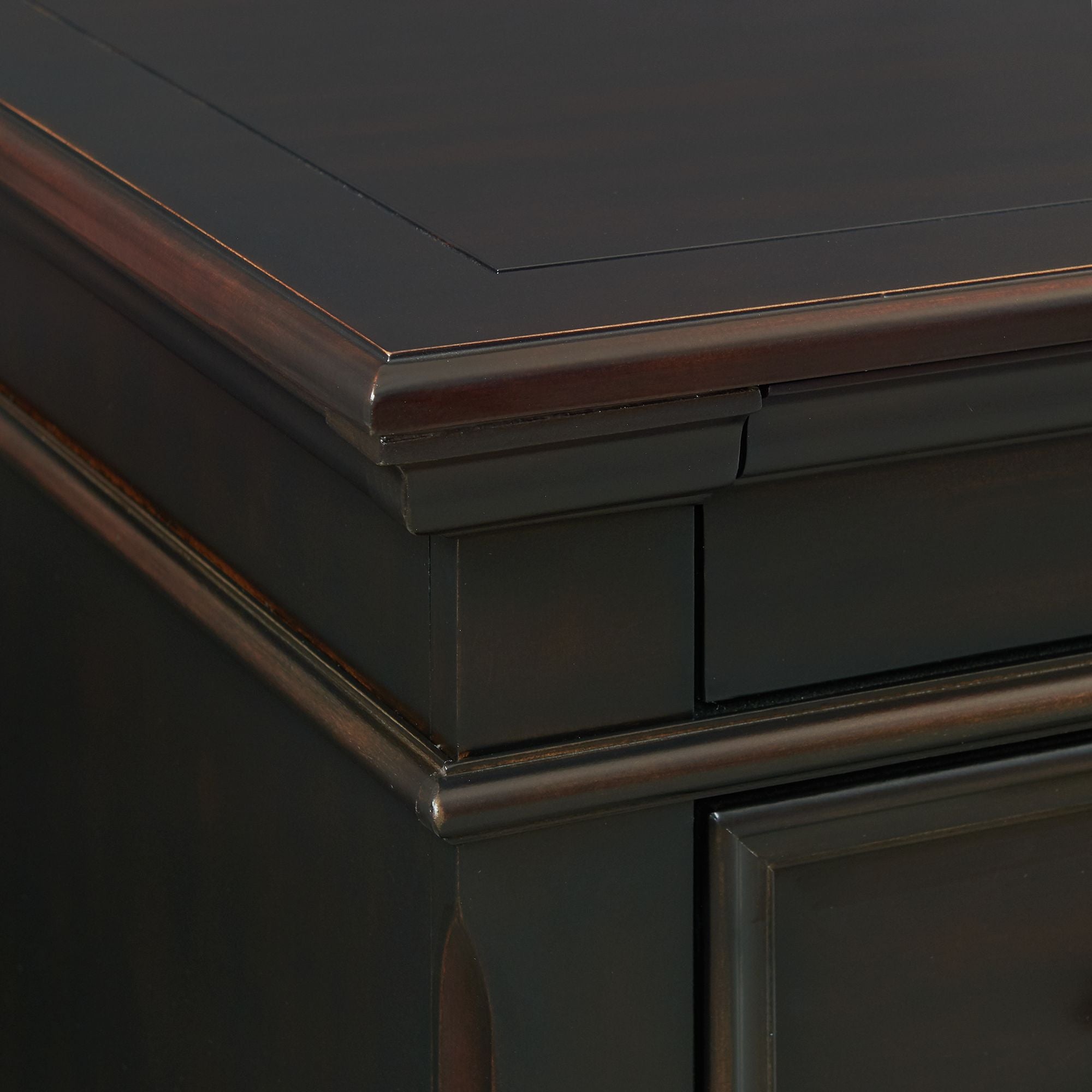 Slater Dresser & Mirror Set Black