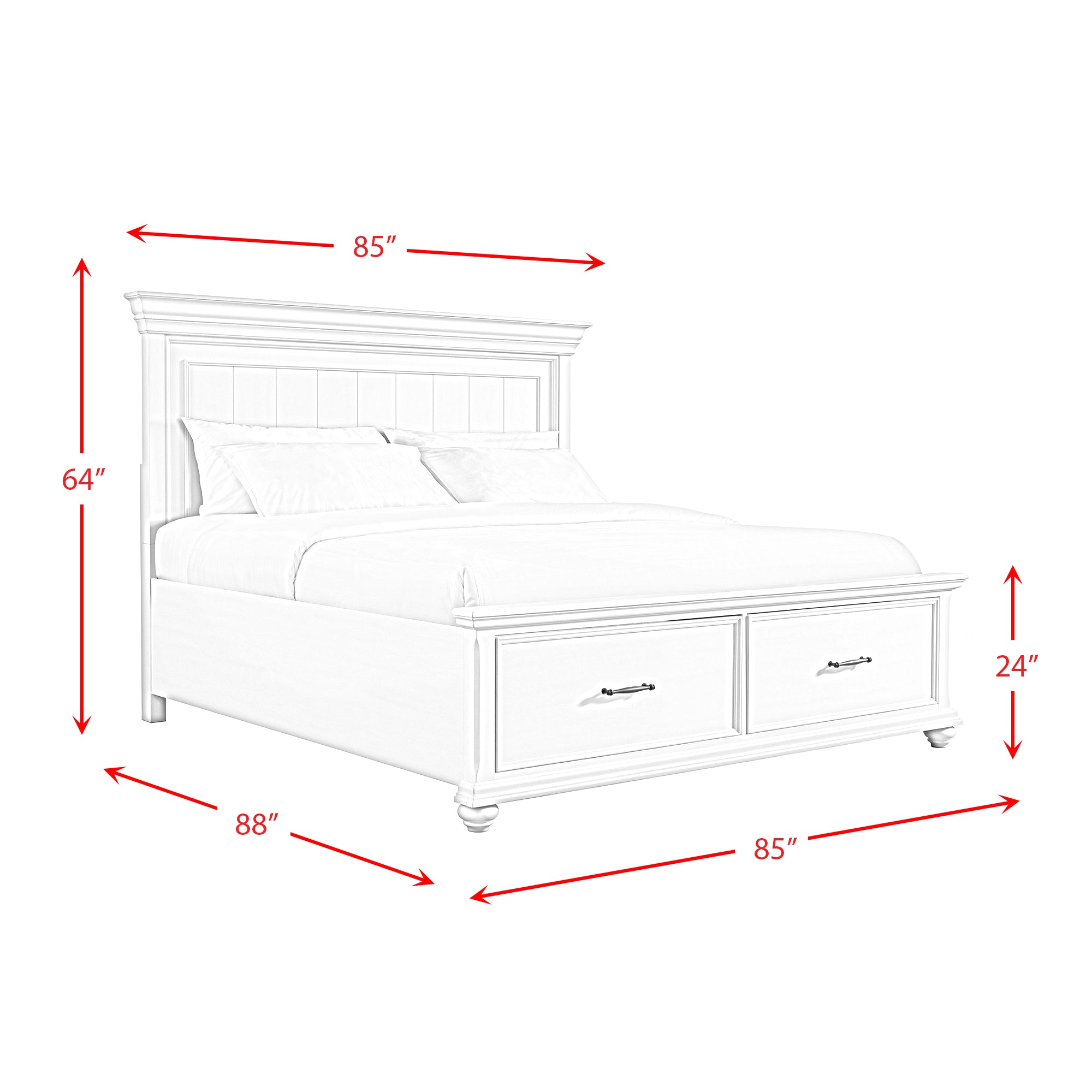Slater King Bed Black