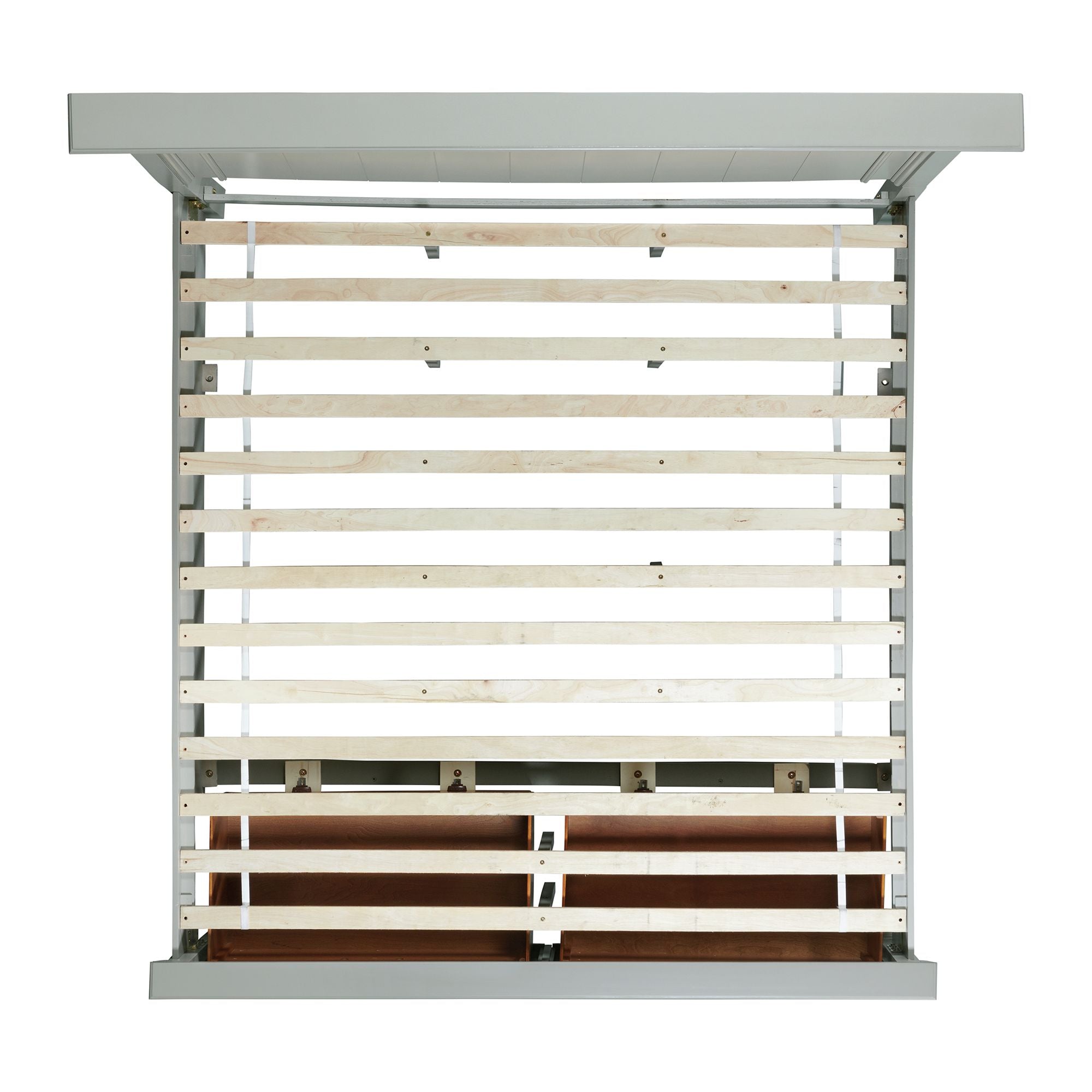 Slater King Platform Storage Bed in Grey