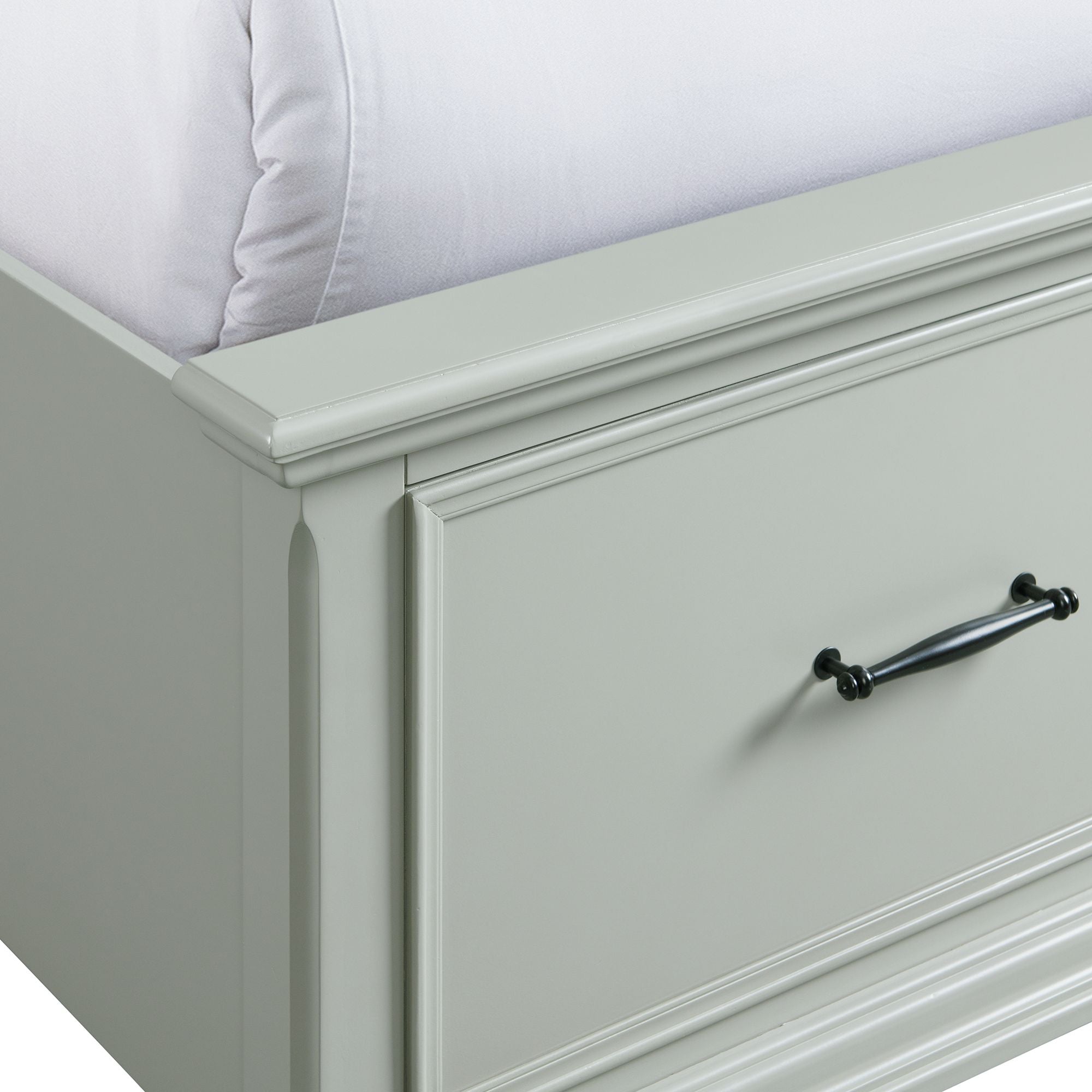 Slater Queen Platform Storage Bed in Grey