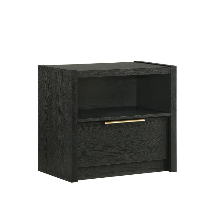 South Bend Nightstand with USB in Black